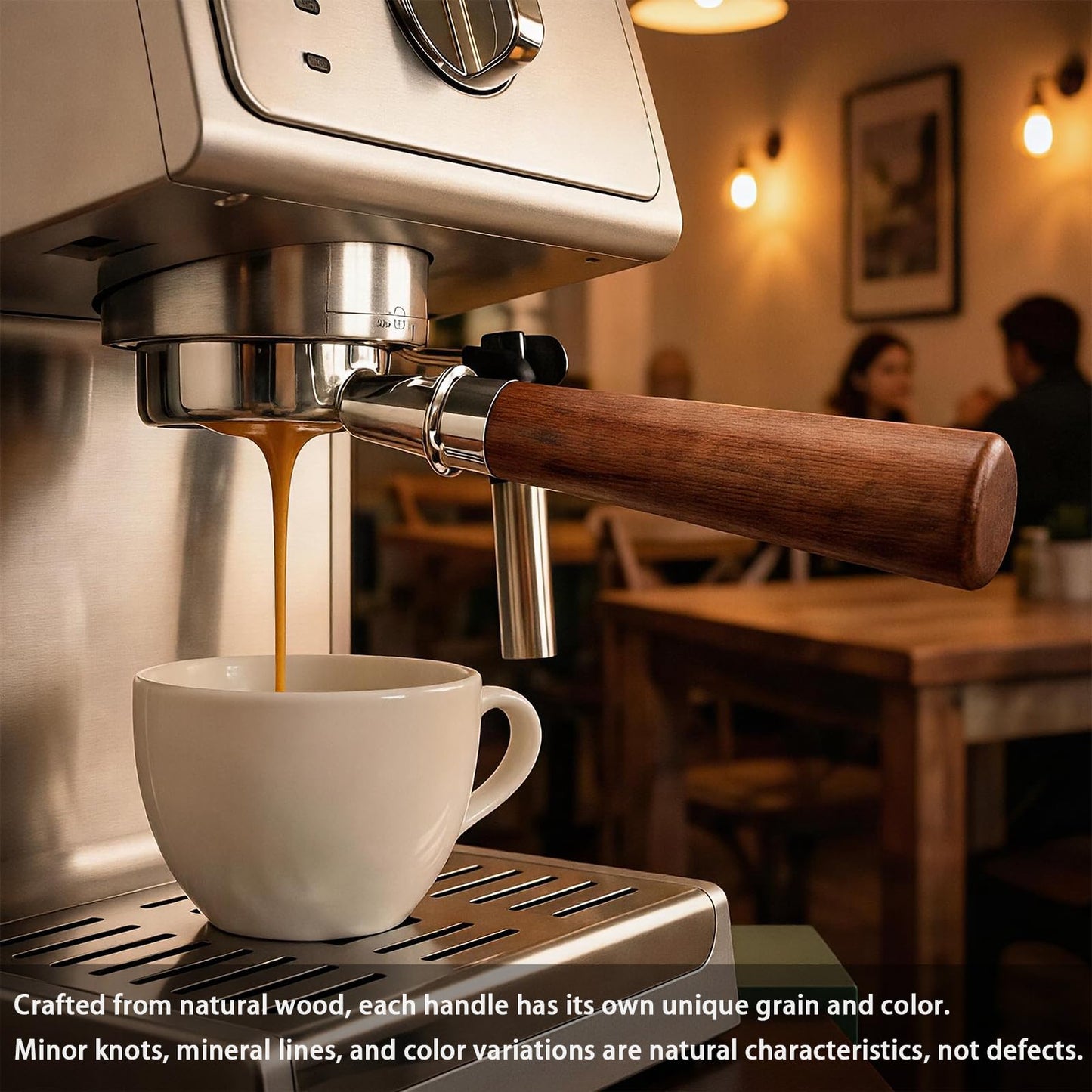 PELYN 51mm Bottomless Portafilter 2 Ears Fits DeLonghi Stilosa EC155/EC260, BCO430, ECP3120/3220/3420/3630, 5Pcs Espresso Portafilter Kit with WDT Tool, Puck Screen, Filter Papers & Coffee Scoop