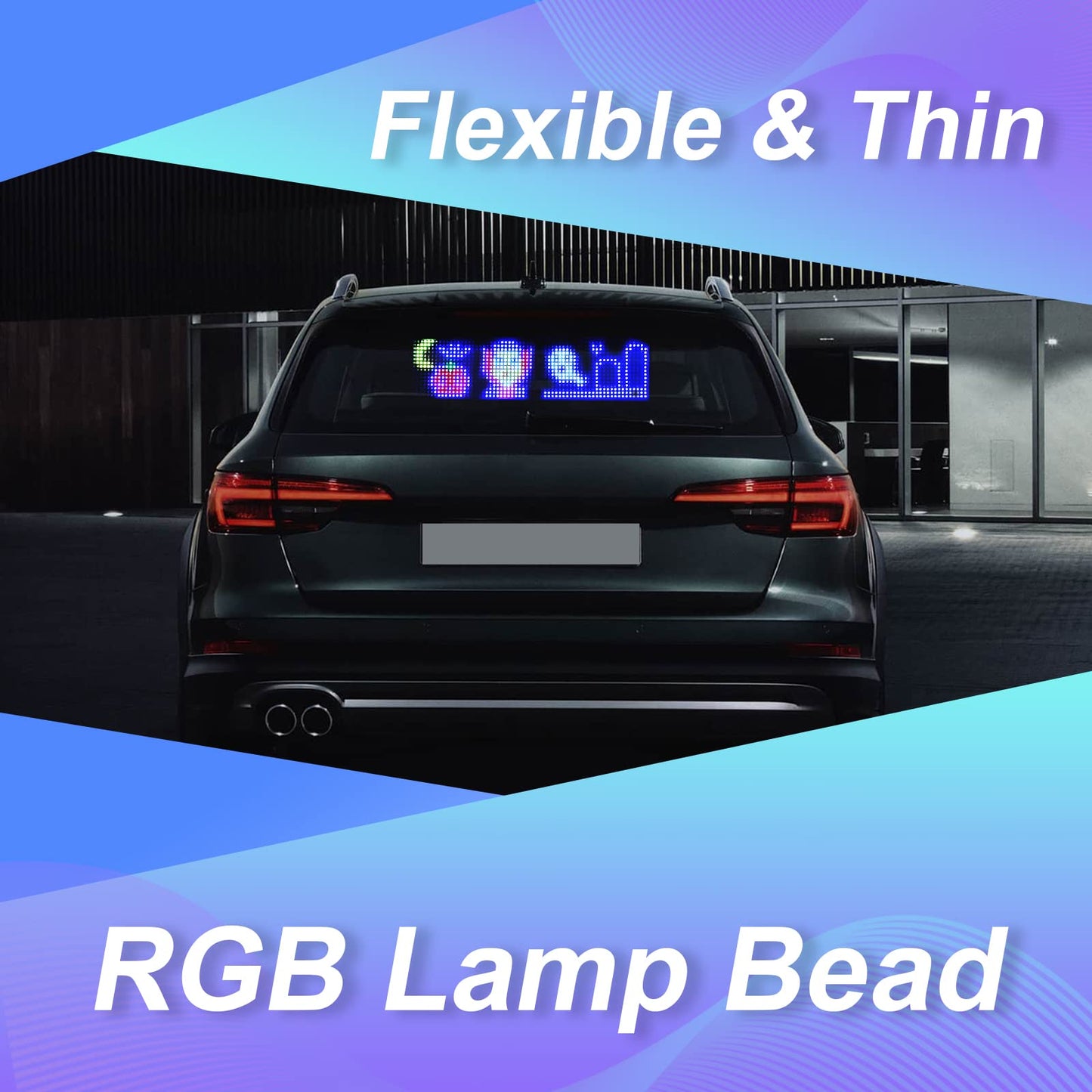 GOTUS Programmable LED Sign,String lights for festive decoration,Control by Bluetooth APP Control,DIY Design Text, Patterns, Animations
