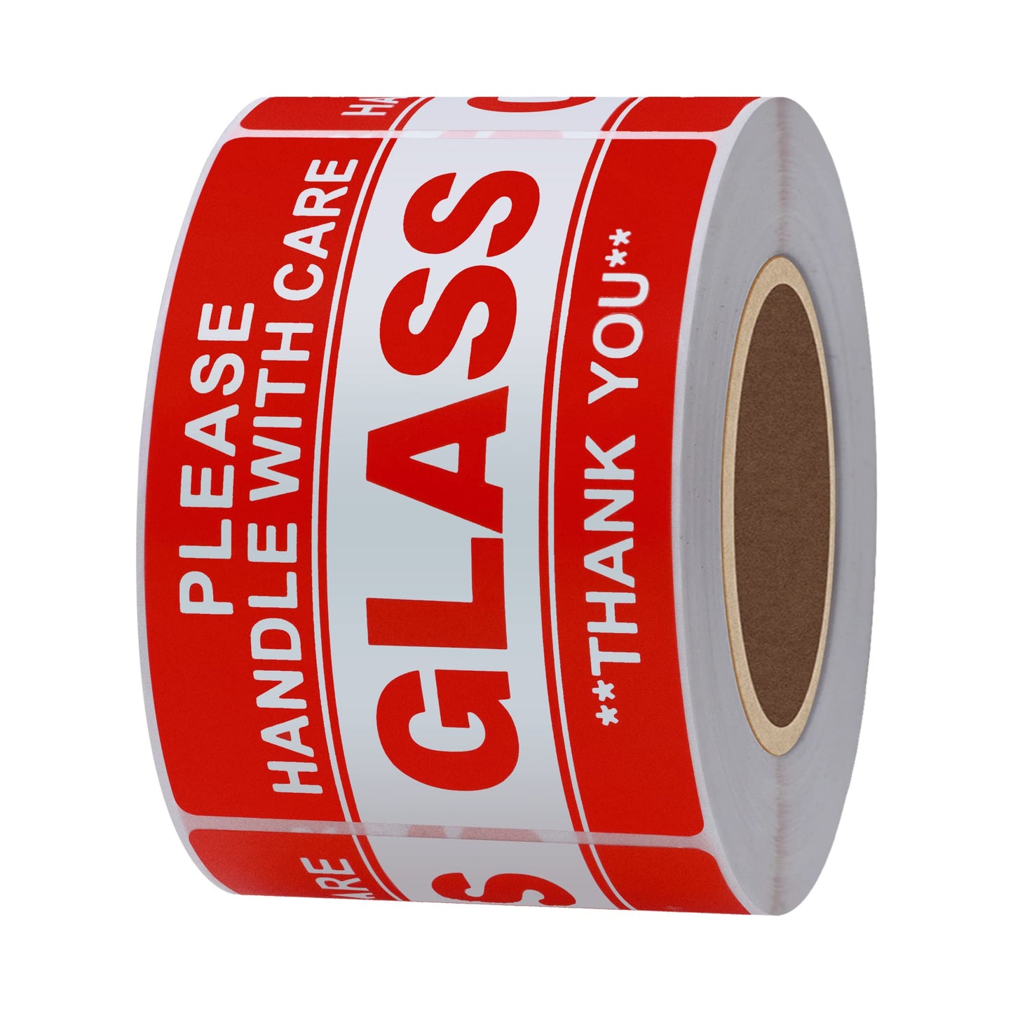 Aleplay Fragile Glass Stickers 2×3 Inch Shipping Packing Label Please Handle with Care Thank You - 300 Per Roll(10 Rolls)