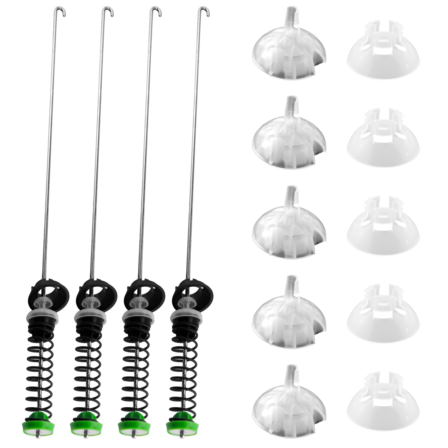 TOMOON Suspension Rod Kit for May-tag MVWC565FW2 MVWC565FW1 MVWX655DW1 MVWX655DW2 Bravos Washer, Replacement Damper Rods for Whirl-pool WTW5000DW3 WTW5000DW2 WTW5000DW1, Fix Shaking & Unbalanced, 4PCS