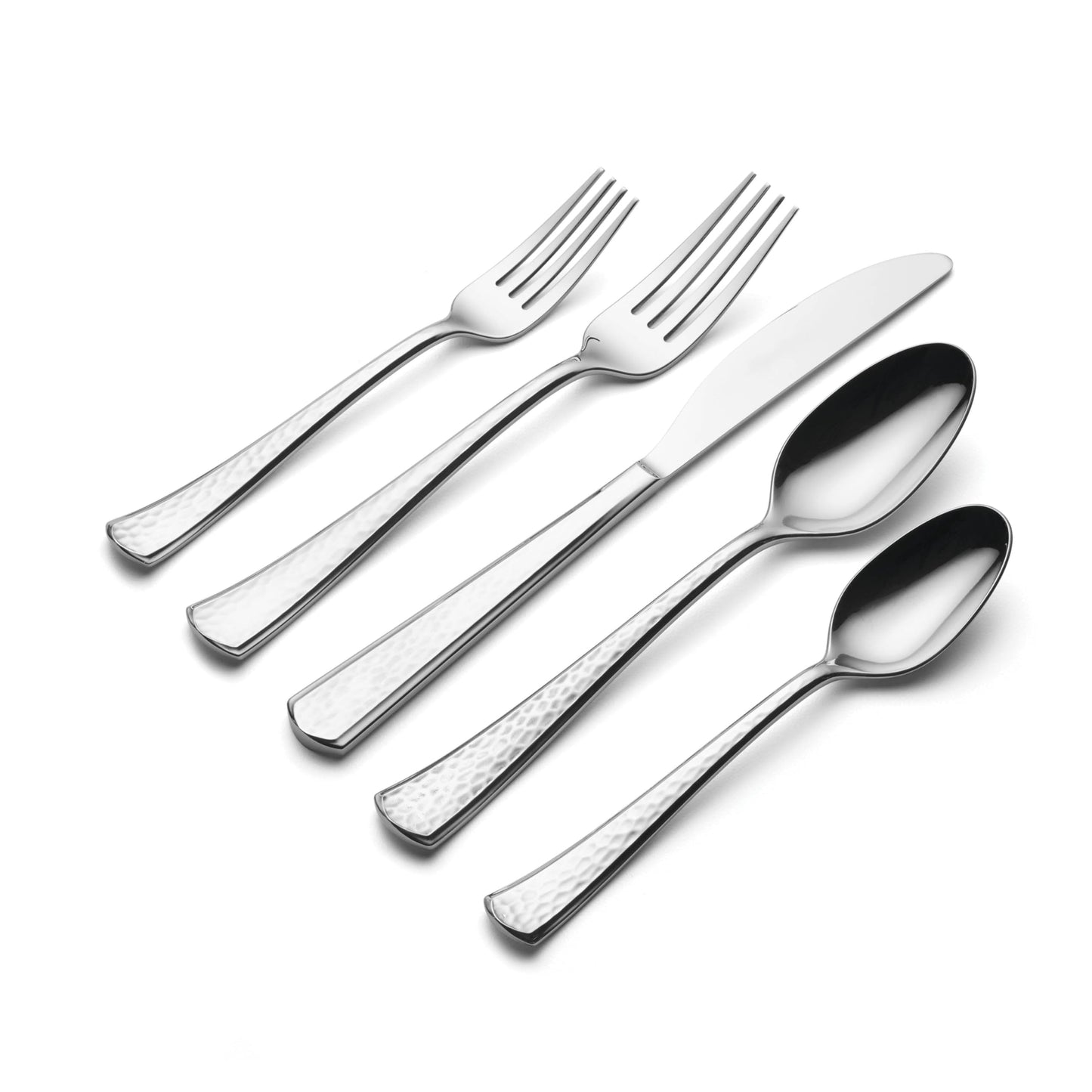 Oneida Silverware Set, Etta 20 Piece Everyday Flatware Set, Service For 4, 18/0 Stainless Steel, Dishwasher Safe, Flatware Cutlery Sets, Kitchen Utensils Sets, Knives Spoons & Forks(Silver, 20 Pieces)