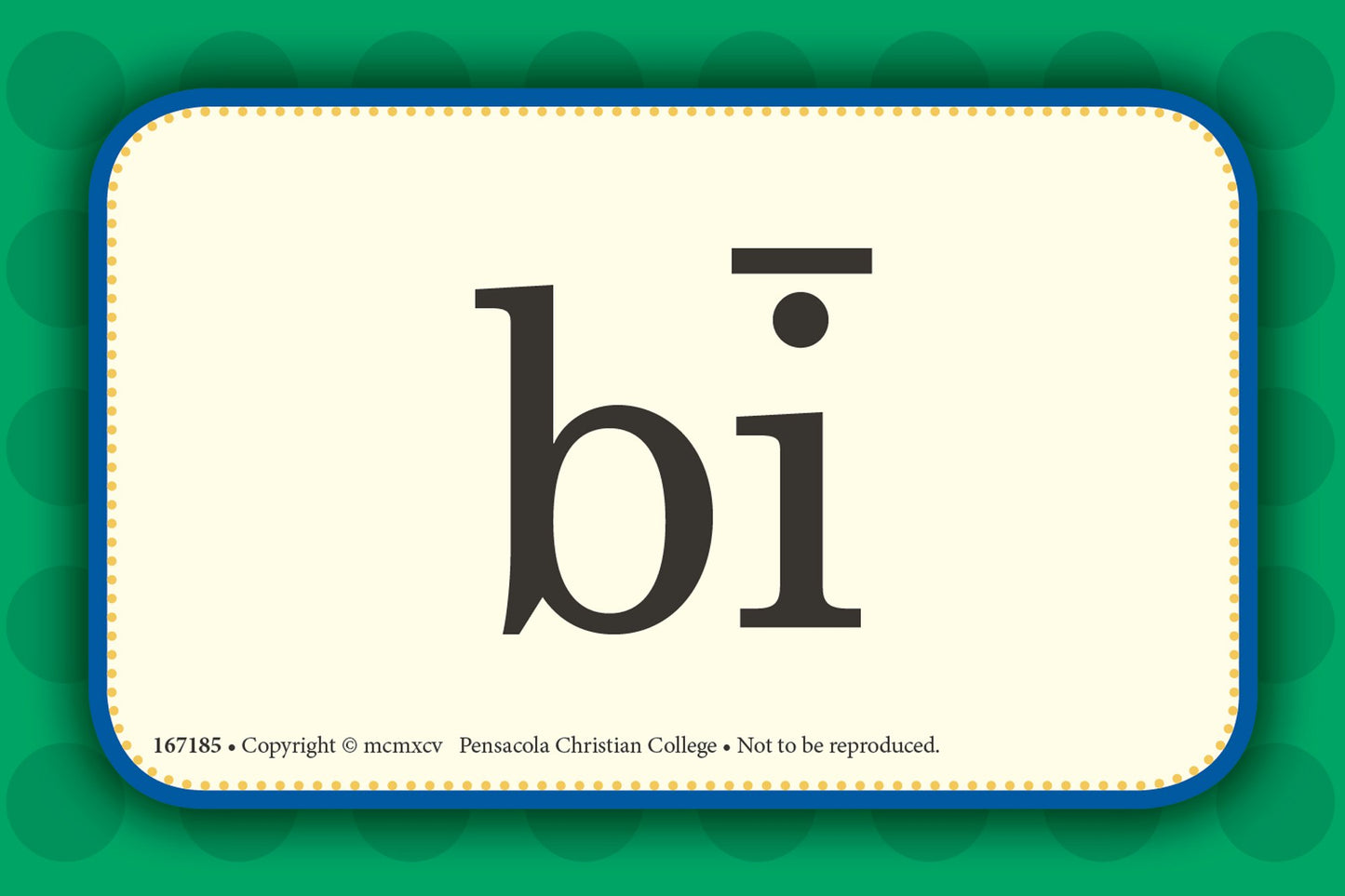 Blend Practive Cards A - Abeka Kindergarten 1st and 2nd Grade 1, 2 Phonics Reading Program Teaching Aid Flash Cards