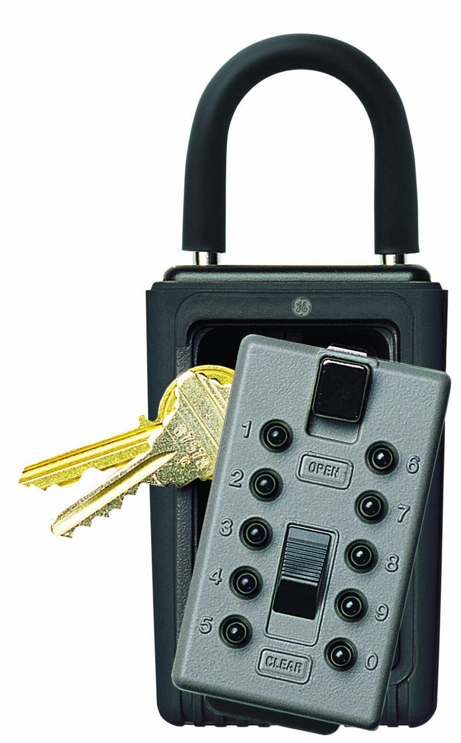 Kidde AccessPoint 001166 KeySafe 3-Key Portable Push Button Key Safe Box, Titanium Gray