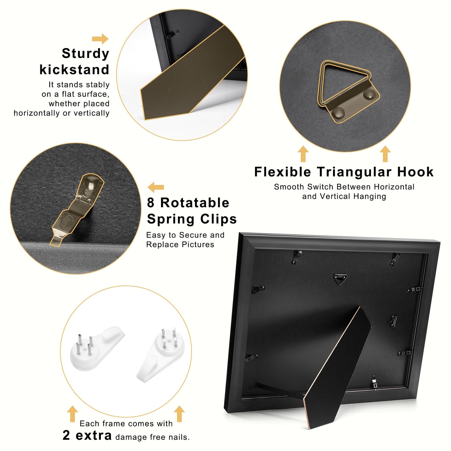 HOUSE DAY Diploma Frame 8.5 x 11 with Black over Gold Mat or Display 11x14 Diploma Frame 11x14 without Mat, High Definition Glass Certificate Frames 8.5 x 11 Degree 11 x 14 Diploma Frames, Mahogany with Gold Beads, 1 Pack