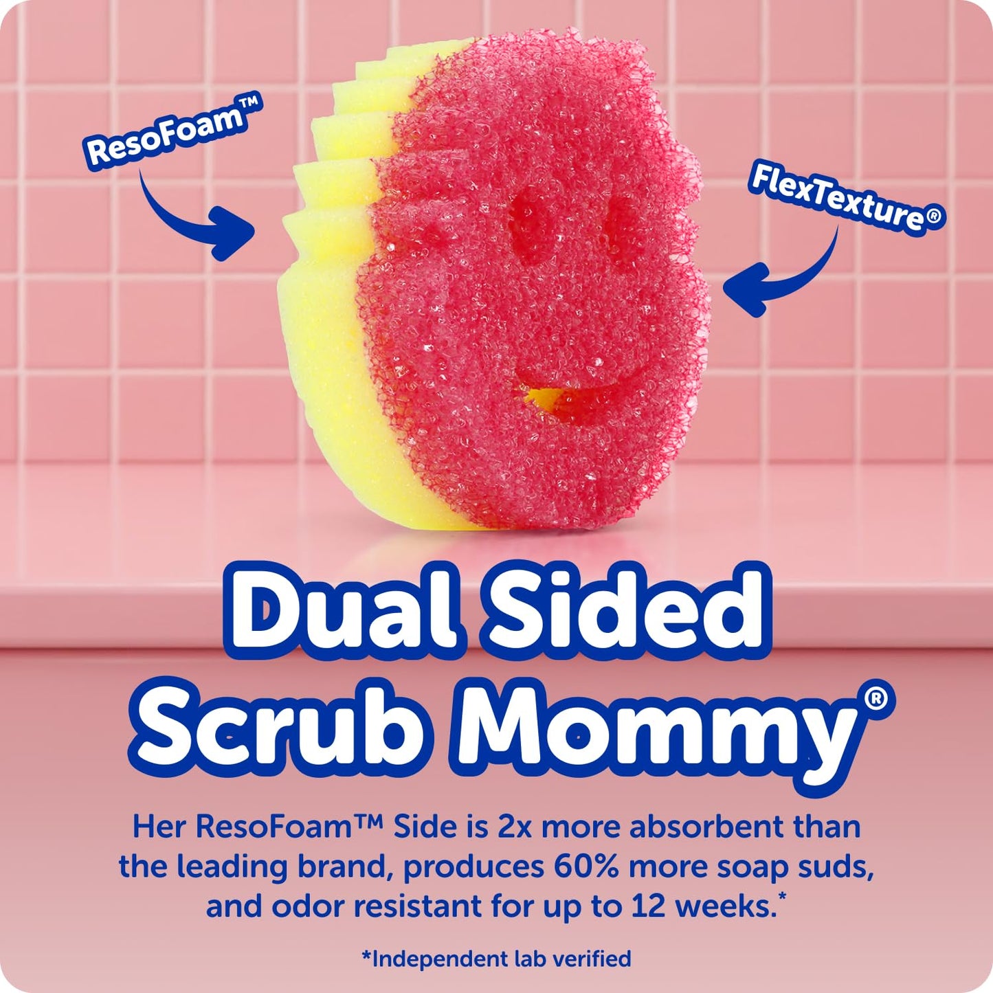 Scrub Daddy Original (4) + Scrub Mommy Kitchen Sponges (4) - Scratch-Free Dish Scrubber - Multipurpose Kitchen Cleaning Sponges - BPA Free Polymer Foam - Stain & Odor Resistant (8 Pack)