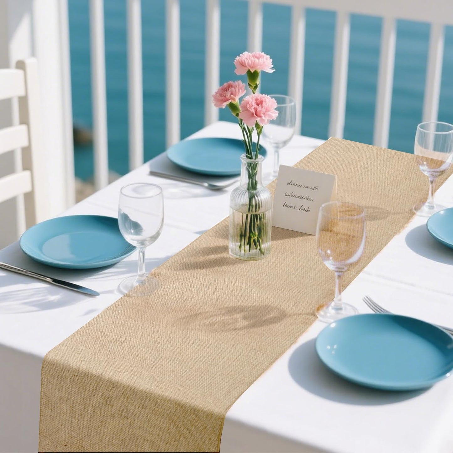 13 Pack Burlap Table Runners 12 x 108 Inches Farmhouse Jute Runner Rustic Burlap Table Runners for Wedding Birthday Engagement Party Home Dining Kitchen Decor