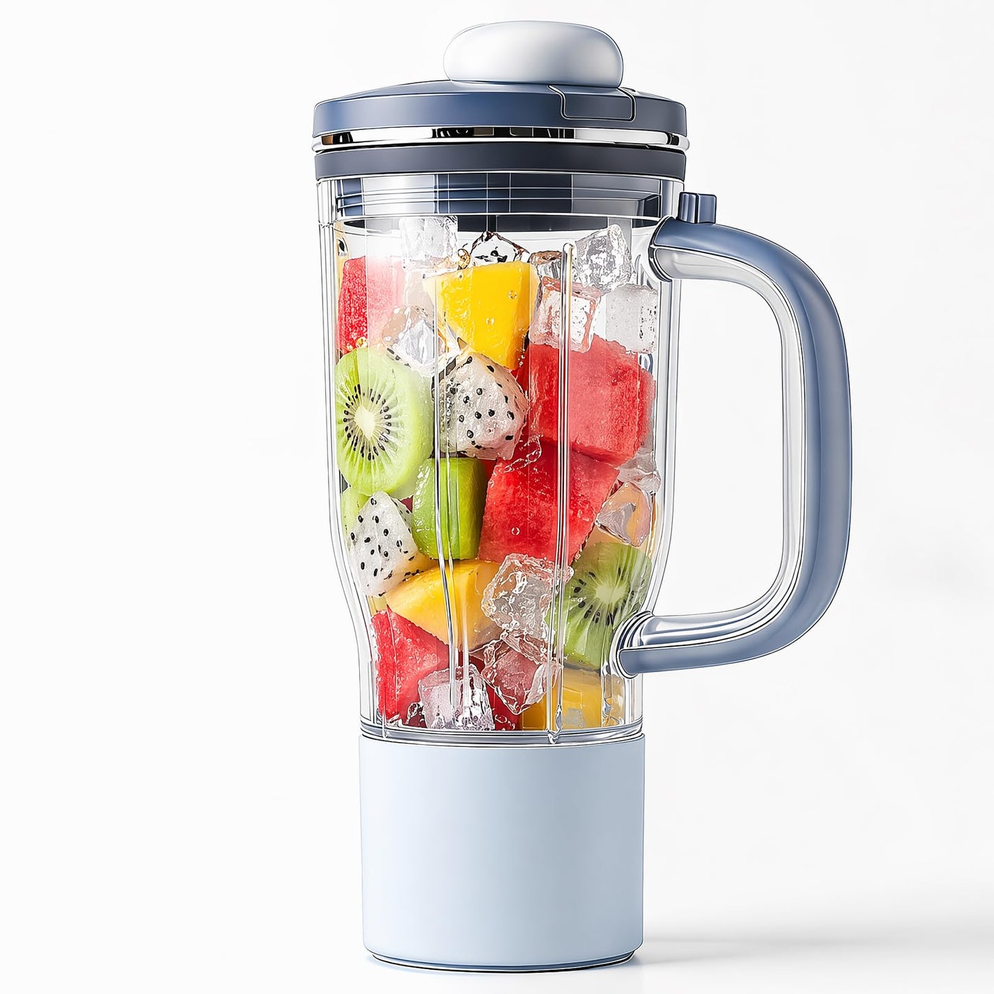 Replacement Tumbler Compatible with Ninja Blend BOSS, 26oz Ninja Blender Smoothie & Frozen Drinks Extra Cups Travel Tumbler with Leakproof Lid Chug Spout Blue