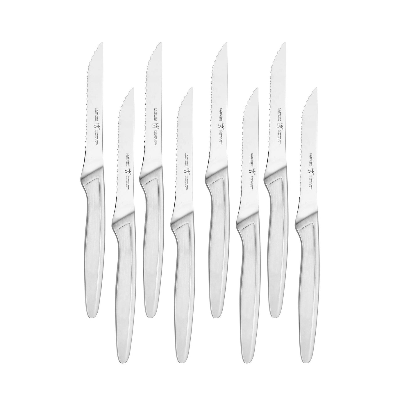 HENCKELS Razor-Sharp Steak Knife Set of 8, German Engineered Informed by 100+ Years of Mastery, Sliver