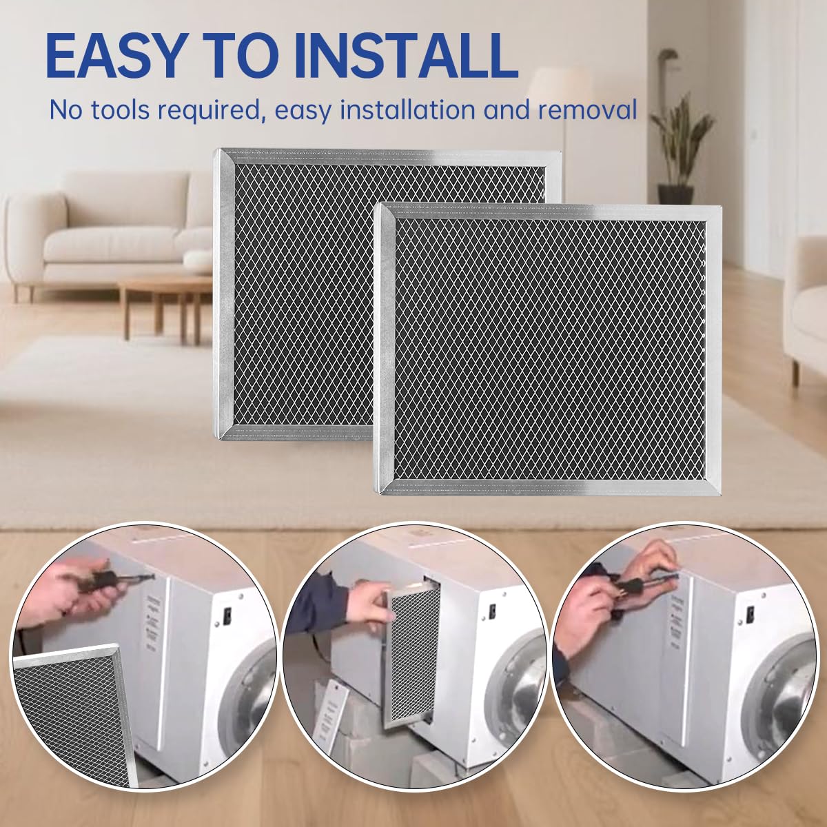 5443 Dehumidifier Filter MERV 8 Washable 10x12x1 Compatible with Whole-House Dehumidifiers Models 1830 1850 1852 and Ventilation Models 8191 8192 Replacement Filter by Aliveair 2 Packs