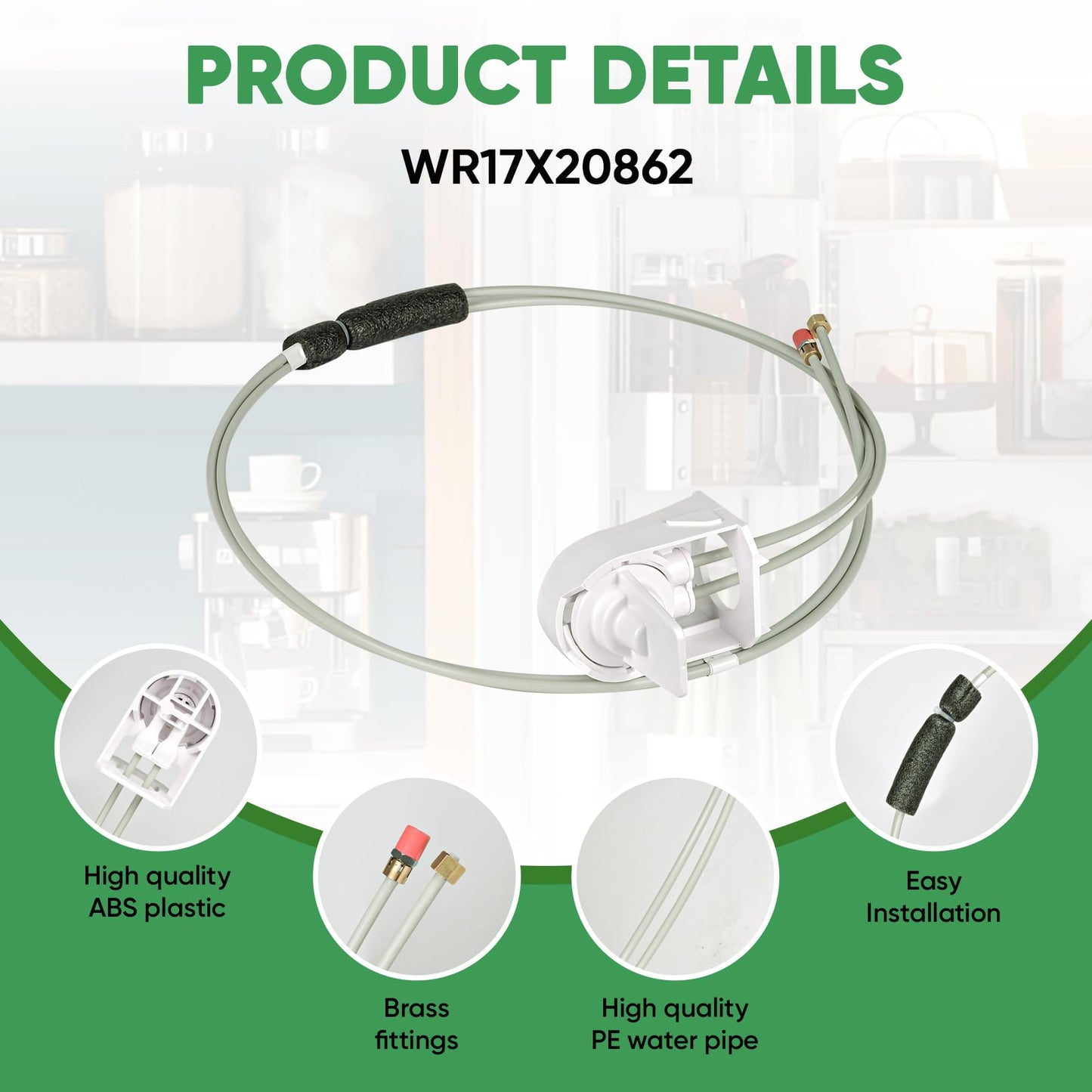 Wudey WR02X45209 Refrigerator Water Filter Manifold Compatible with GE Refrigerators Replaces WR17X20862, WR17X11920, WR17X22066, Connect the Water Pipe Inside the MWF Filter