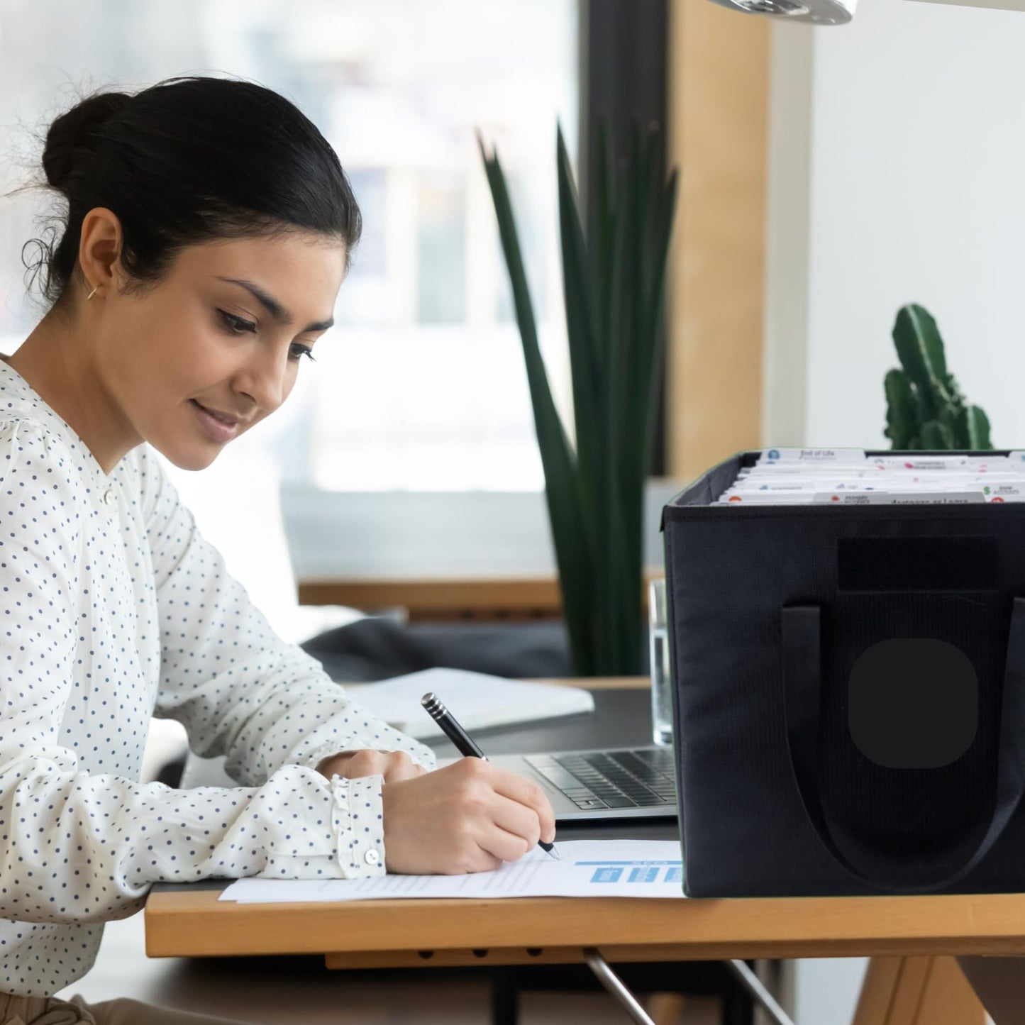 Nokbox Fire-Resistant & Water-Resistant Document Storage Box — 17"L × 13"W × 11"H, Collapsible with Lid & Handles, Fits Hanging File Folders | Box Only, No Organizational System Included
