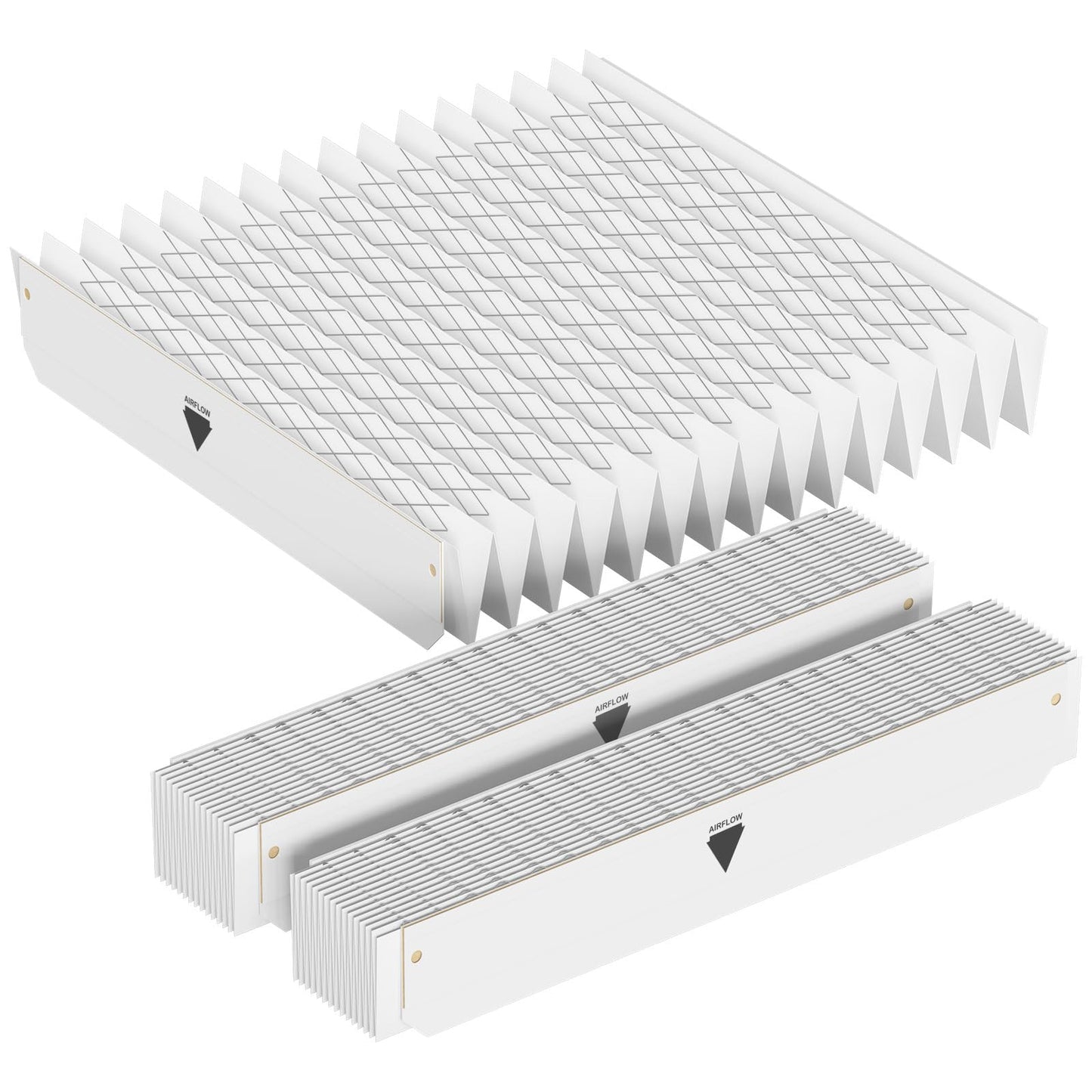 BAYFTAHEXM2 Perfect Fit 5 Filter Media Compatible with American Standard and Trane BAYFTAHEXM2 FLR06231, 20" x 5" Expandable Filters MERV 13, Part no. BAYFTAHEXM2 BAYFTAHEXM2A, 3 Packs