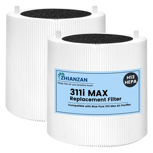 (2 Pack) 311i Max Replacement Filter Compatible with Blueair Blue Pure 311i Max Air Purifier,HEPA and Activated Carbon Replacement Filter for Blue Pure 311i Max, Compare to part # F3MAX