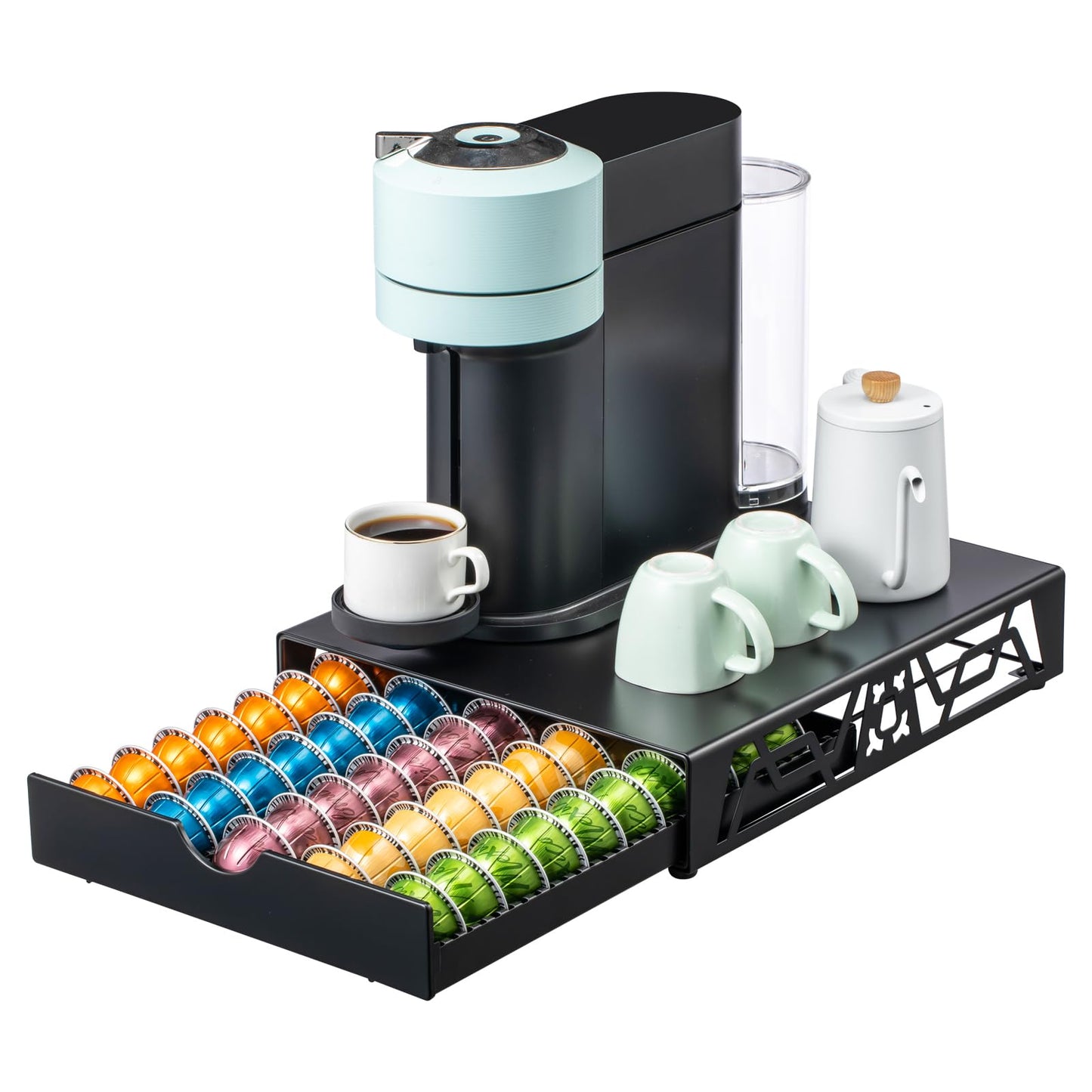 Rice rat Nespresso Pod Holder Pod Drawer Cabinet Pod Storage Rack For Counter,(50 Pods)