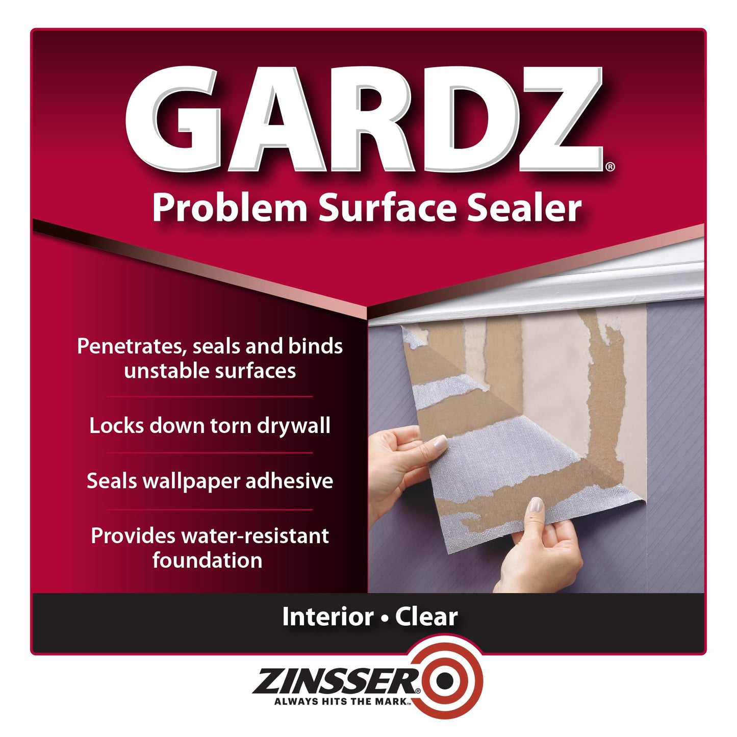 1 gal Zinsser 02301 Clear Zinsser, Gardz Water-Based Problem Surface Sealer