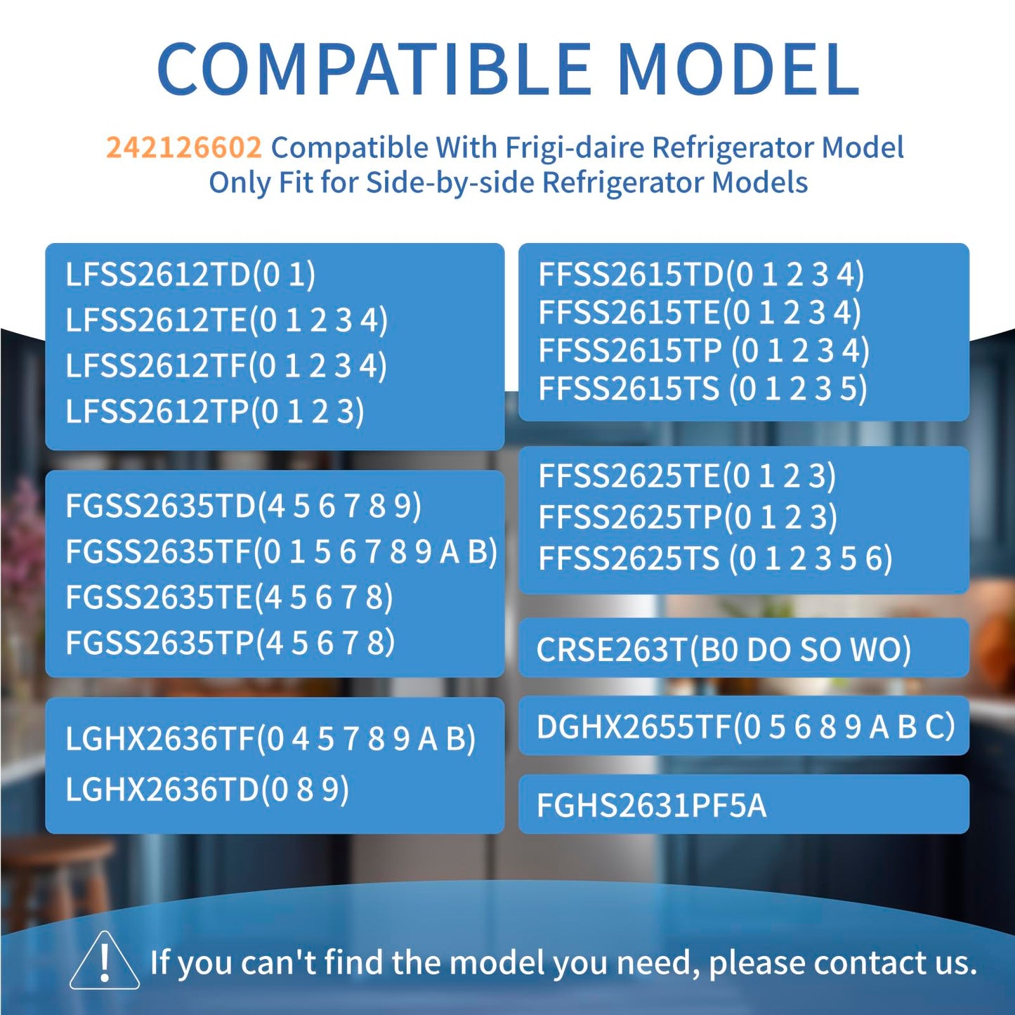 (2-Pack) UPGRADED 242126602 Refrigerator Door Shelves Bin Compatible with Frigi-daire Door Shelf Replacement LFSS2612TF FFSS2615TS FFSS2625TS Fit for Frigi-daire Refrigerator Parts 2421266 PS12364199