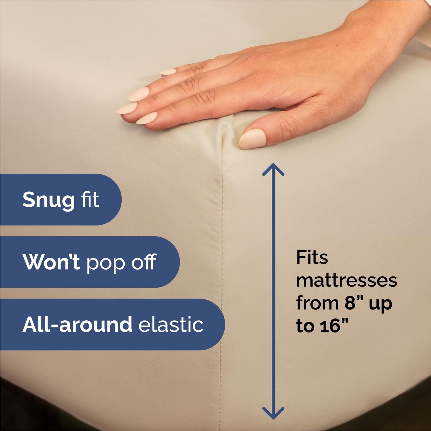 King 6 Piece Sheet Set - Comfy, Breathable & Cooling - Soft Hotel Luxury Bedding for Women, Men, Kids, Teens & Children - 1 Flat & 1 Fitted Sheet & 4 Pillowcases w/ Deep Pockets - Wrinkle Free - Wheat