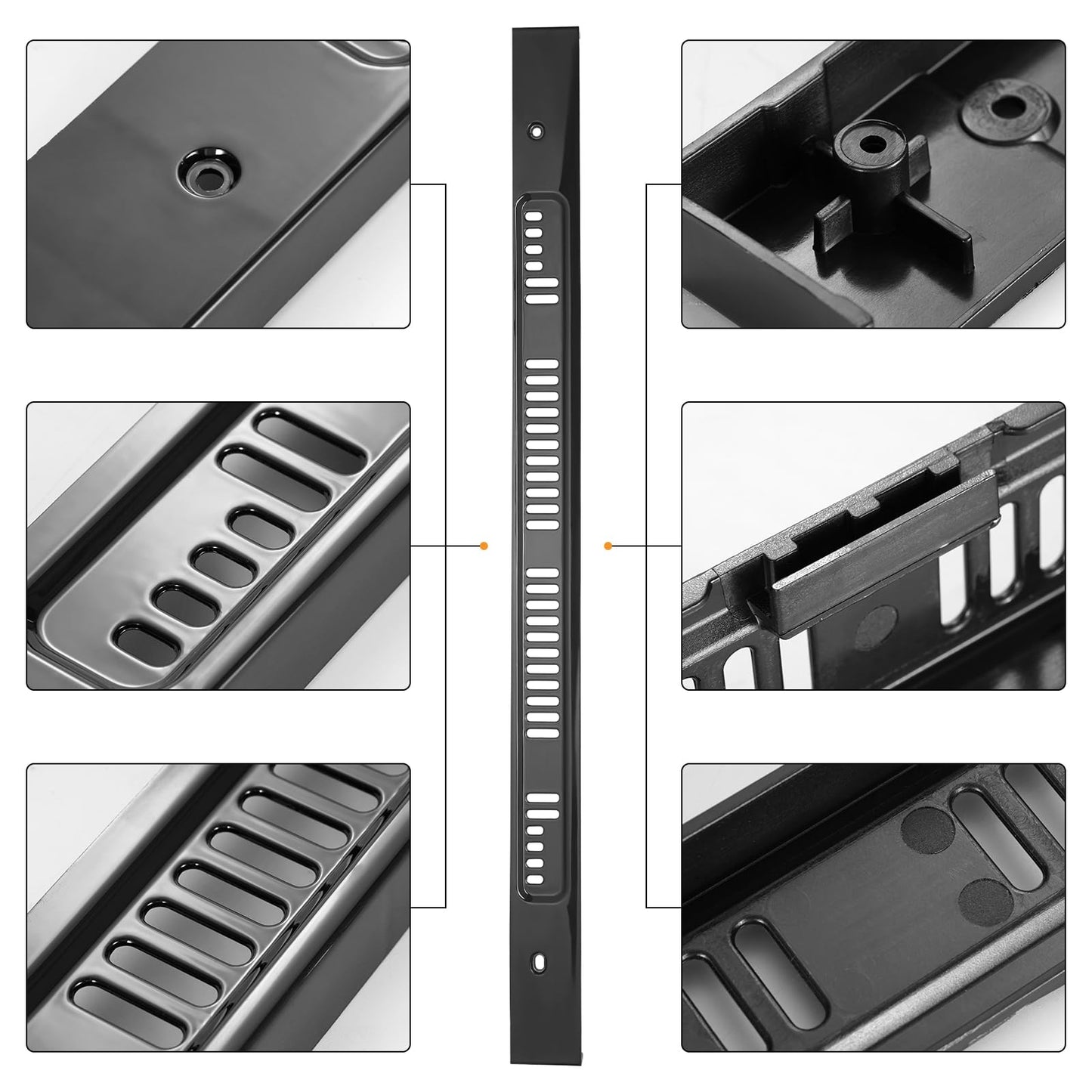 W10310922 Range Oven Door Vent Trim-Compatible with Whirlpool WPW10310922 Genuine OEM, Compatible with Whirlpool Oven Door Replacement, Black Replacement Part - Replaces W10144870, W10118391