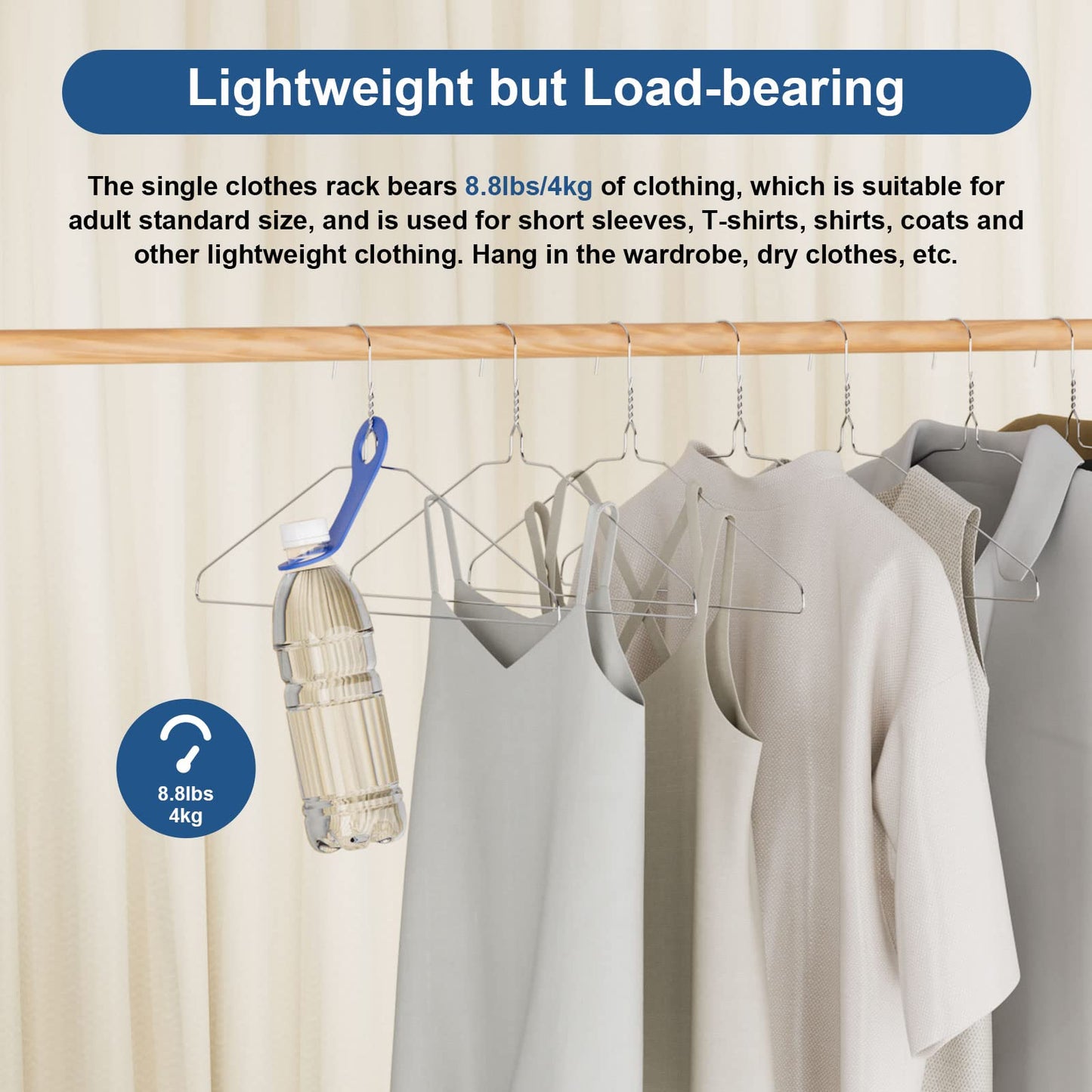 SPECILITE Wire Metal Clothes Hangers Bulk 100 Pack for Standard Size Suits, Coats, Shirts, Pants, Skirts, Space Saving, Non Slip,16 Inch 12 Gauge Ultra Thin, Silver
