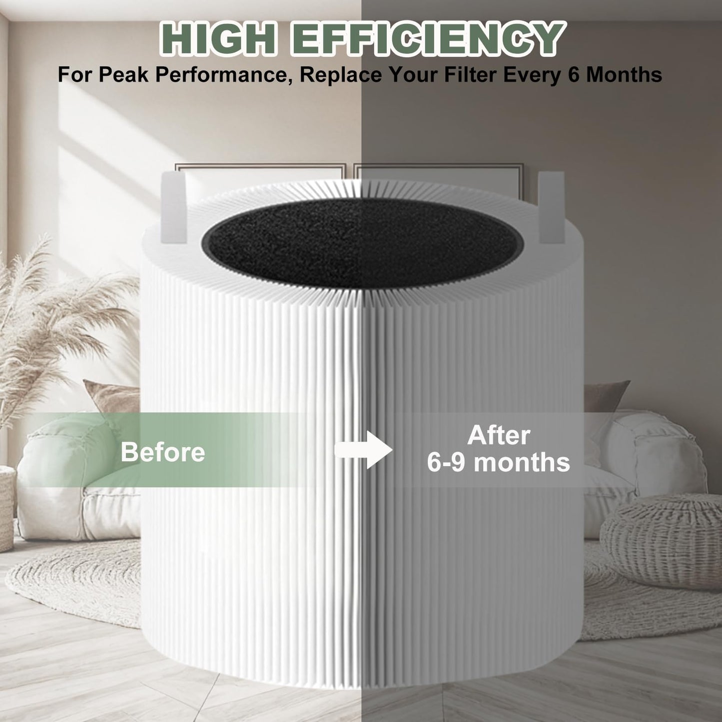 2 Pack 311i Max Replacement Filter, Compatible with Blue Pure 311i Max Air Purifier,2-in-1 HEPA H13 Filter with Particle + Carbon,F3MAX （Not Fit 311i+ Max,311 Auto）