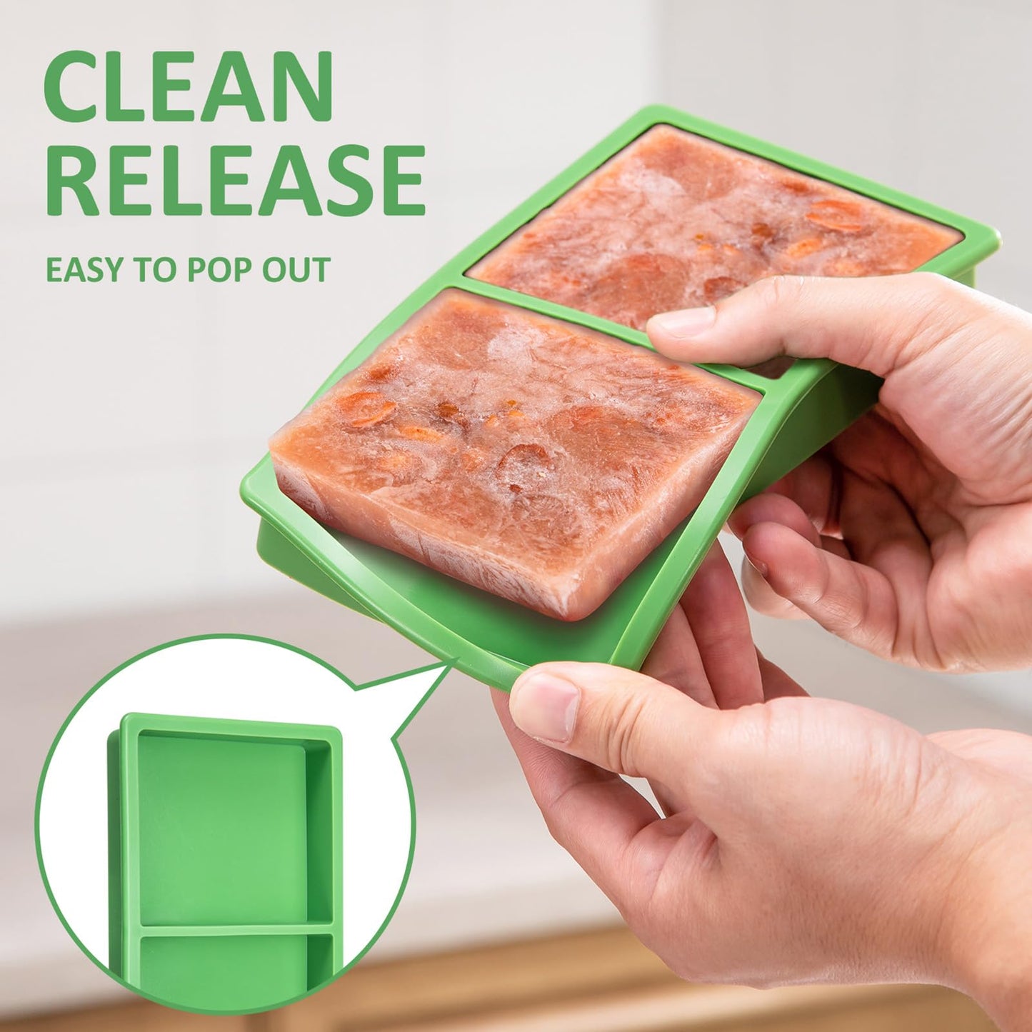 Silicone Tray Dividers for Harvest Right Freeze Dryer Medium and Small Trays, 16 Pieces Green Silicone trays for Harvest right freeze dryer accessories