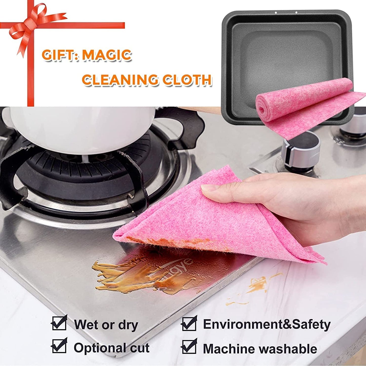 2PCS Air Fryer Drip Tray for Instant Vortex Plus Air fryers, Premium Rectangular Nonstick Oil Drip Pan for Instant Vortex Pro Innsky Chefman PowerXL and More Air Fryers, Dishwasher Safe