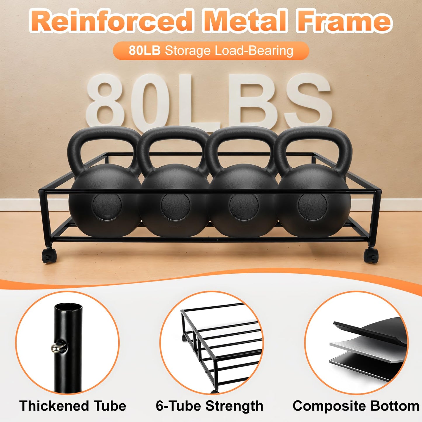 LIJIAI 80L Larger Under Bed Storage with Wheels, 2-Pack XXL Underbed Shoe Storage with Clear Lid, Easy Pull-out Rolling Under Bed Storage Containers, Underbed Storage Bins for Clothes, Shoes, Black