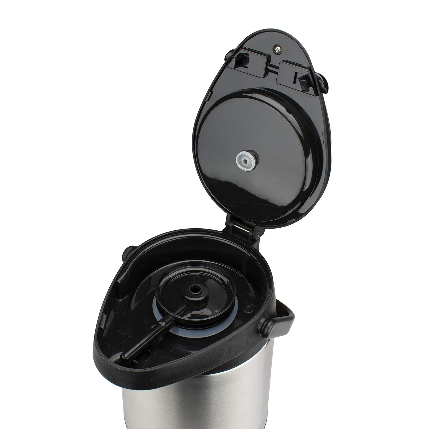 Brentwood 3.5-Liter Airpot Hot & Cold Drink Dispenser, Stainless Steel, Black