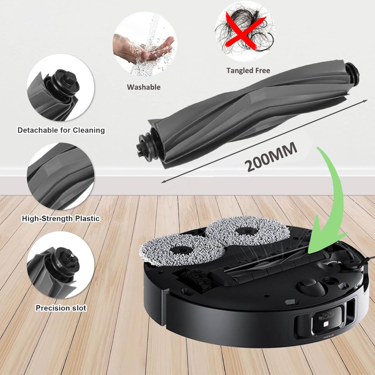 Replacement Parts Accessories for Dreame X40 Ultra Complete L40 Ultra (Gen 2) X40 Master MOVA P10 Pro Ultra (Gen 2) / P50 Pro Ultra Mop Pads *6 Dust Bag*4 Filter HEPA*4 Main Brushes*2 Side Brushes*4