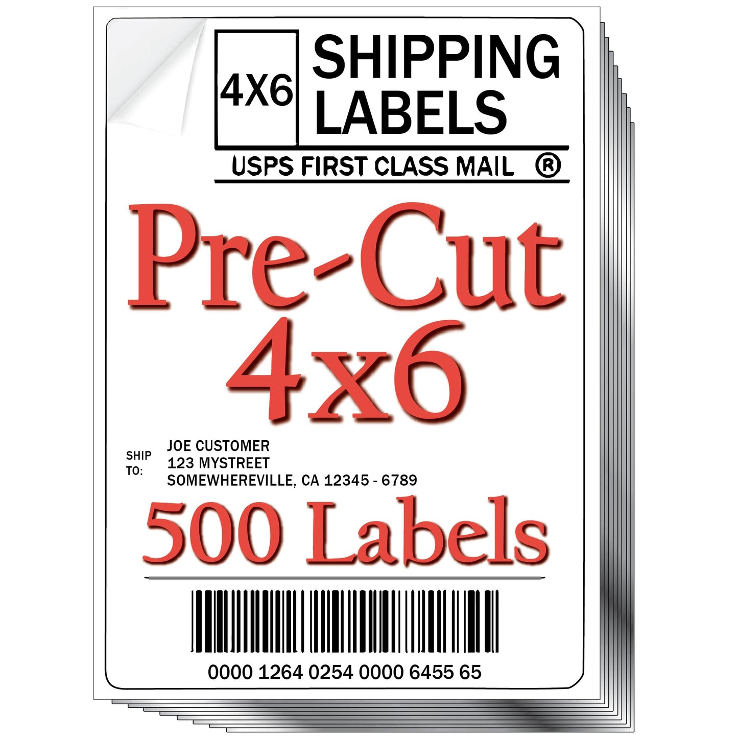 JETZAP Pre-Cut 4x6 Shipping Labels | Work on Most Inkjet and Laser Printers | Just Load & Print | USPS UPS FedEx for Home Printers | 500 Pack
