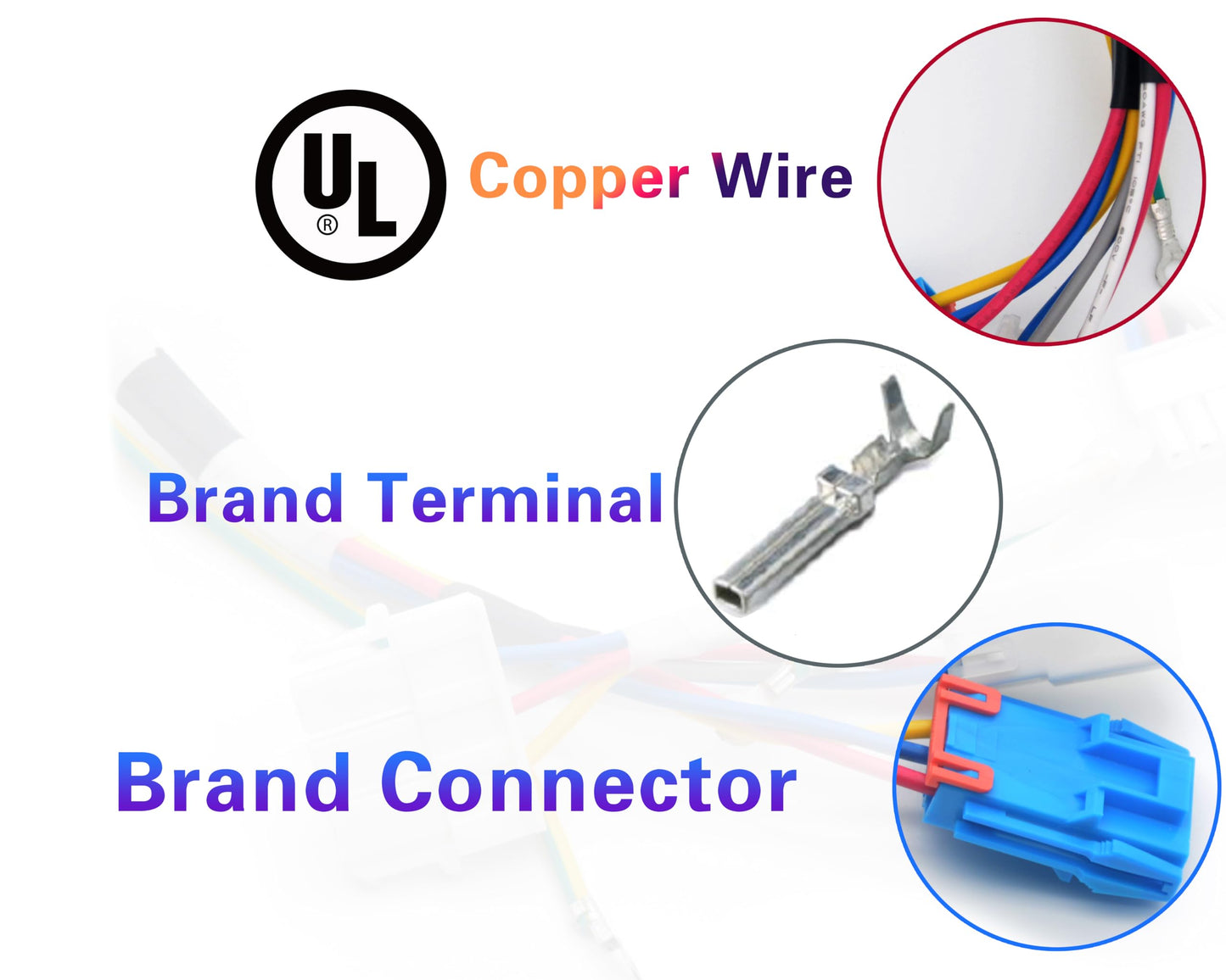 XCZZ 6877ER1016H 6501KW2002A for LG Washer Motor Wire Harness and Hall Sensor Replaces 1395759 AH3530239 EA3530239 PS3530239