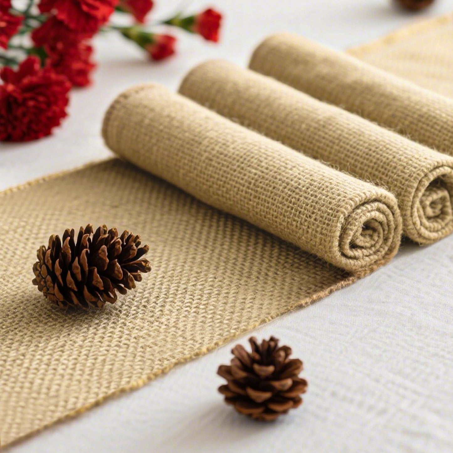 13 Pack Burlap Table Runners 12 x 108 Inches Farmhouse Jute Runner Rustic Burlap Table Runners for Wedding Birthday Engagement Party Home Dining Kitchen Decor