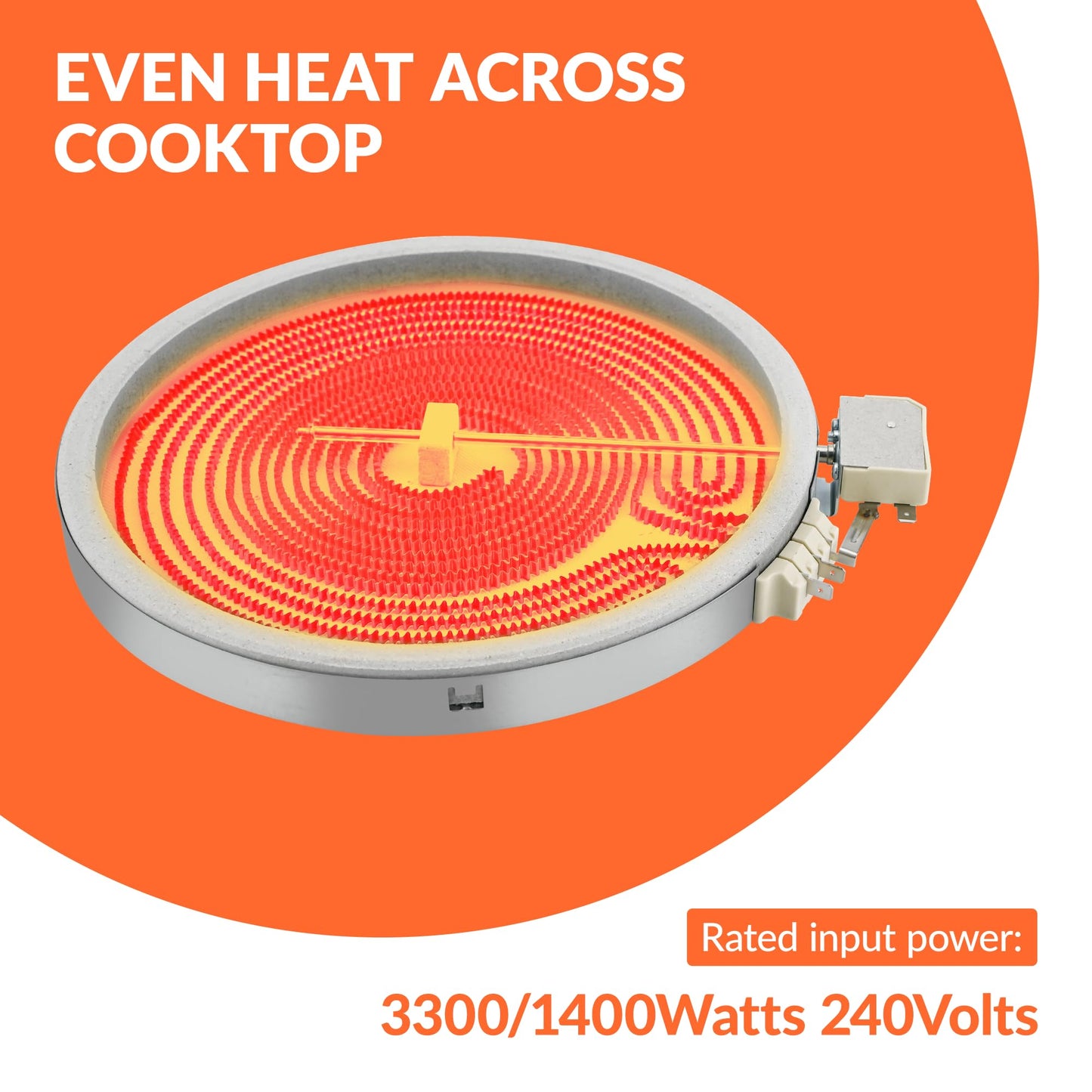 2026 𝙐𝙥𝙜𝙧𝙖𝙙𝙚 MEE62385201 DG47-00067A 10in Dual Radiant Surface Element by Beaquicy- Fit For L.G Electric Range Sam.sung Stove - Replaces Mee62385201 AP5683233 PS11720672 PS7795472 EAP11720672