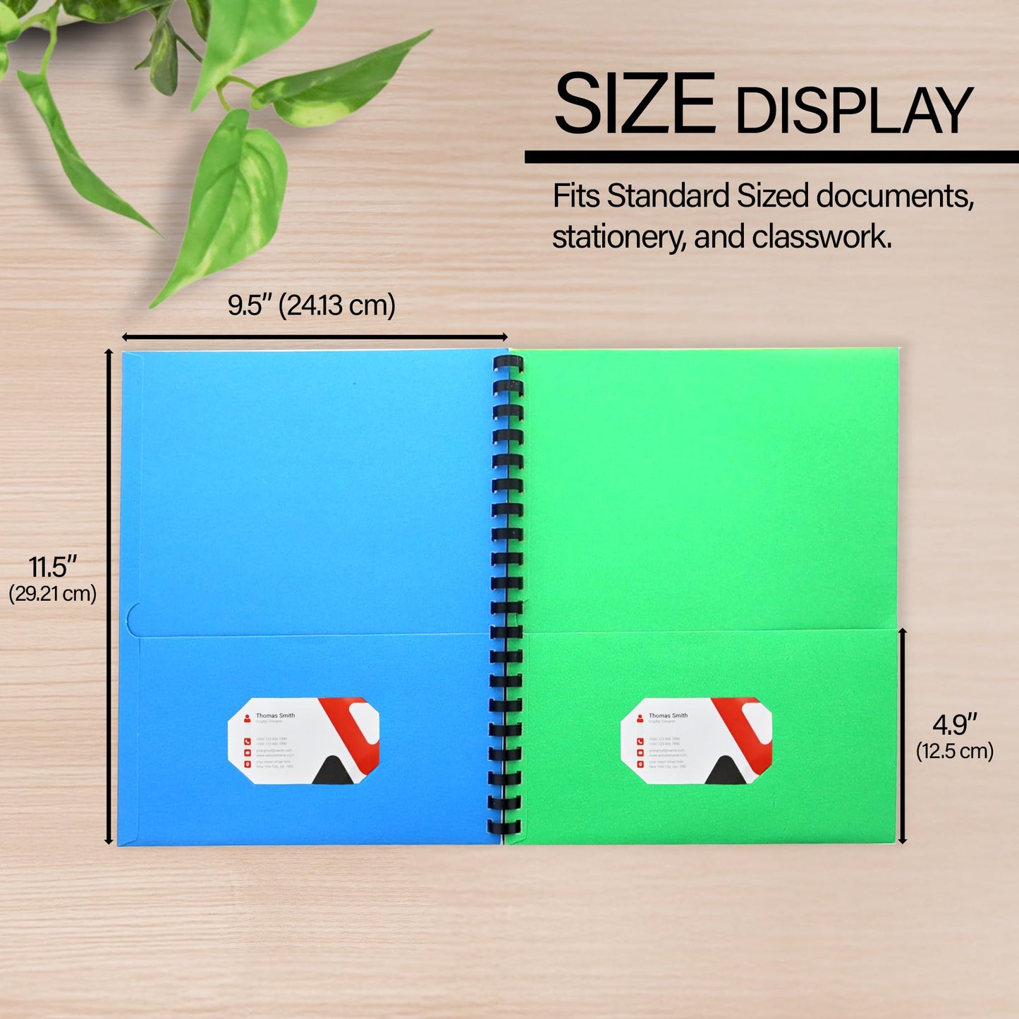 BAZIC Products Presentation Folder, 8 Pocket, Letter Size, Cs/12