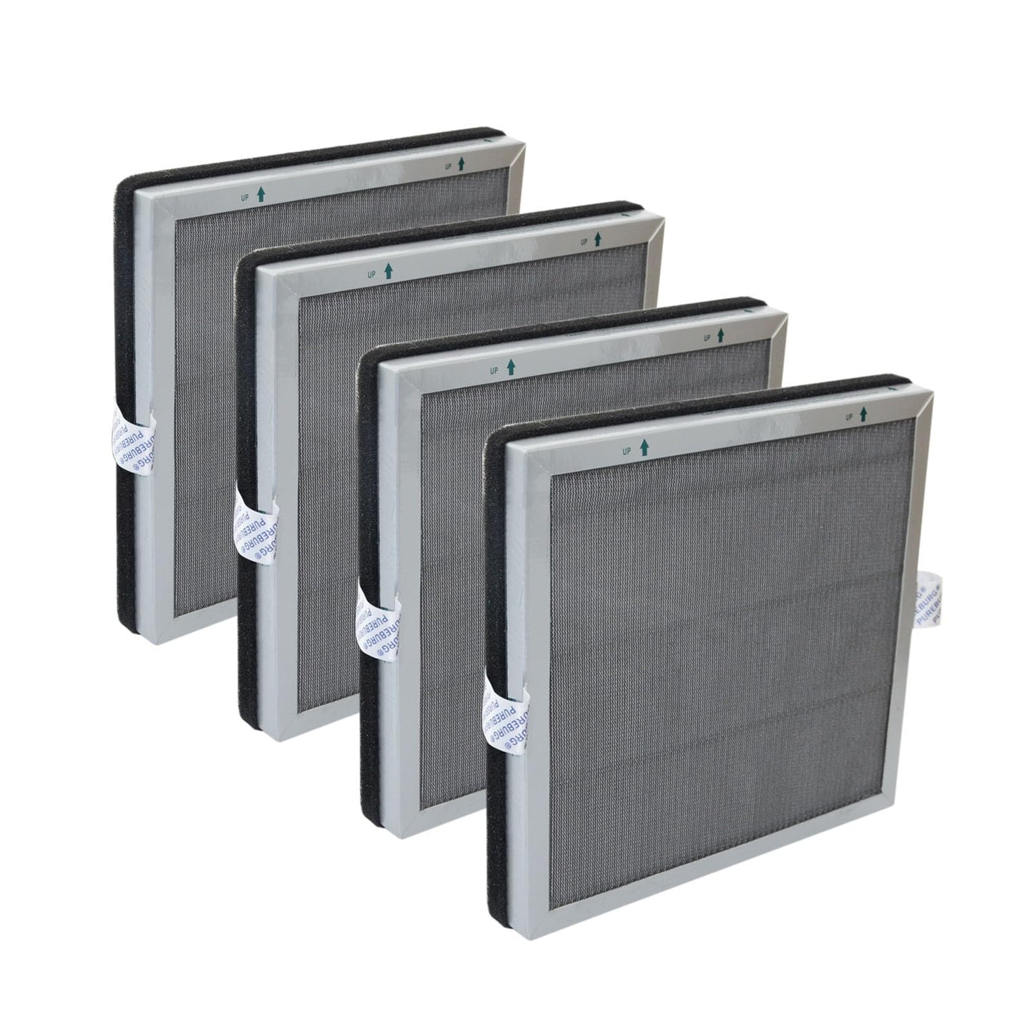 PUREBURG Replacement Filter Compatible with Jafända JF180 Jafanda Air Purifier, H13 True HEPA and Activated Carbon Multi-Layer Filtration, Pack of 4