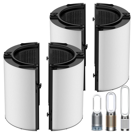 360 Combi Glass HEPA + Carbon Filter Replacement For Dyson TP10 HP10 HP09 TP09 HP07 TP07 TP06 HP06 HP04 TP04 PH04 PH03 PH02 PH01 DP04 TP7C TP4A TP4B TP11 HP11 HP1 PC1 Air Puri-fier, #965432-01, 2 Pack