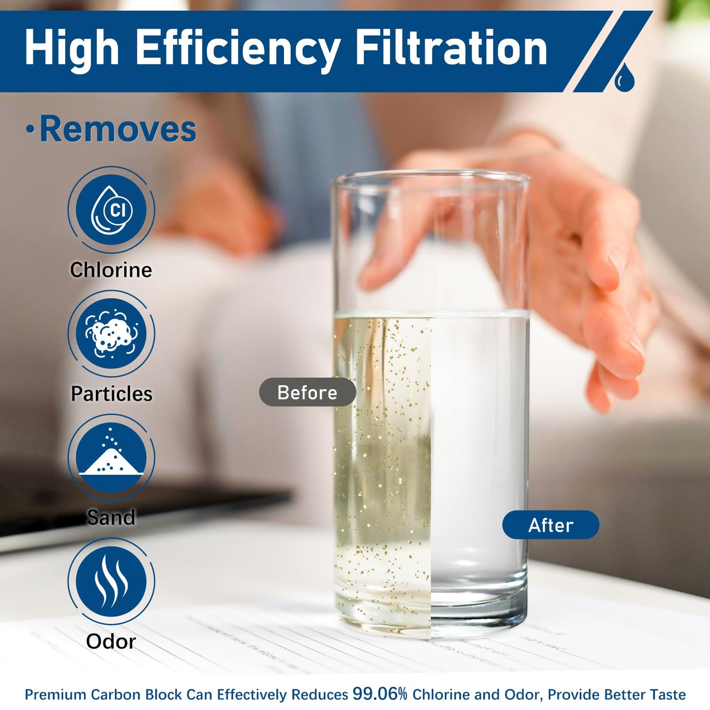 HX2017FR-A HX2017F-A Water Filter Compatible with Insignia NS-WF26FD9-1 WF26FD9-1 (3 Pack)
