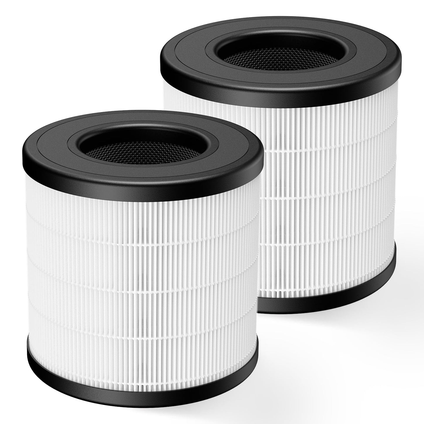 2 Pack PU-P05/AC201B HEPA Replacement Filter Compatible with FULMINARE PU-P05 Air Purifiers and Purivortex AC201B Air Purifiers, HEPA Air Filter for Home Pets Dander Dust Smoke Pollen