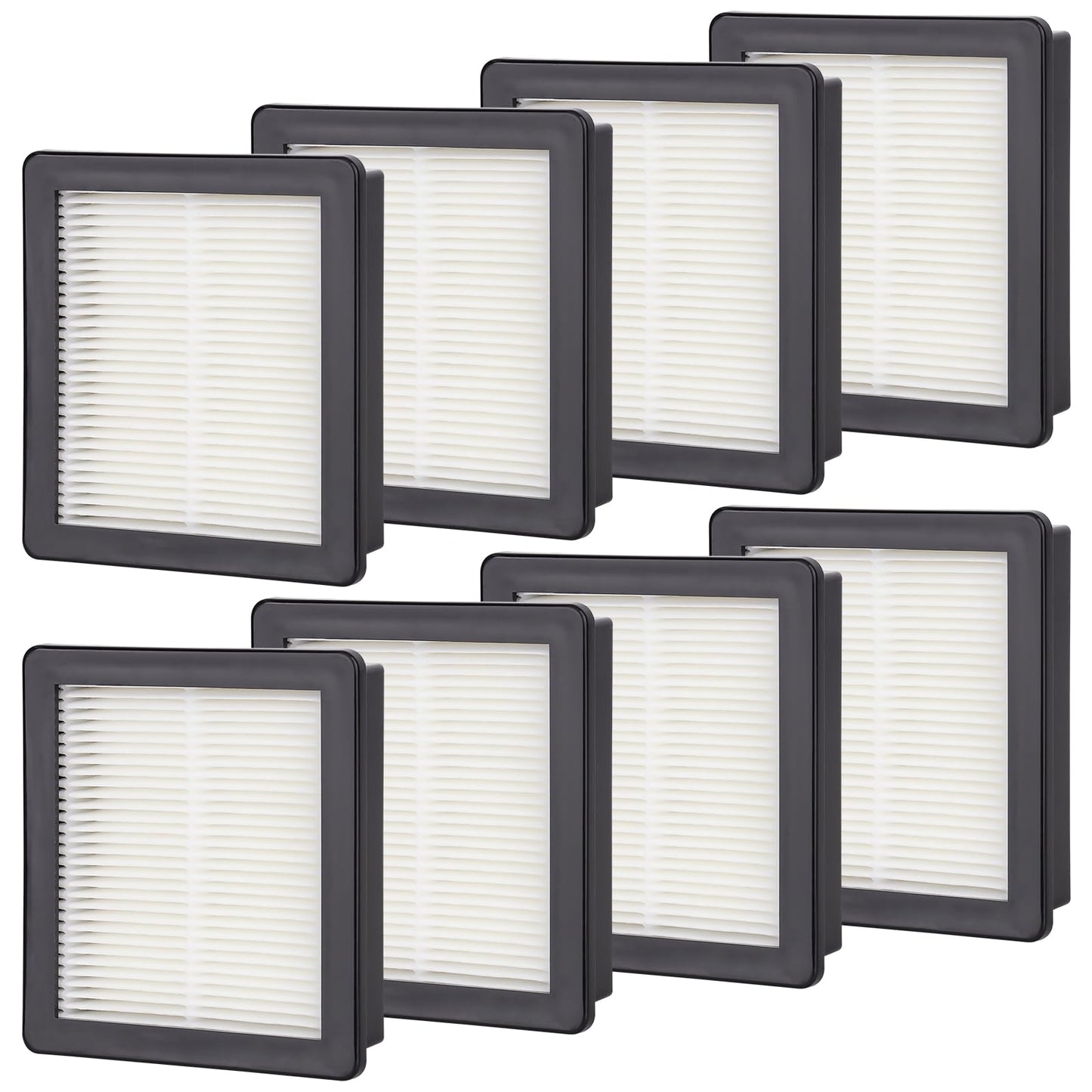 107315 HEPA Filter Replacement Compatible with ProTeam Coach Pro 10, Super Coach Pro 6 GoFree Flex Pro and ProVac FS 6 Washable Resuable Vacuum Filters, Compare to part # 107315 (8 Packs)