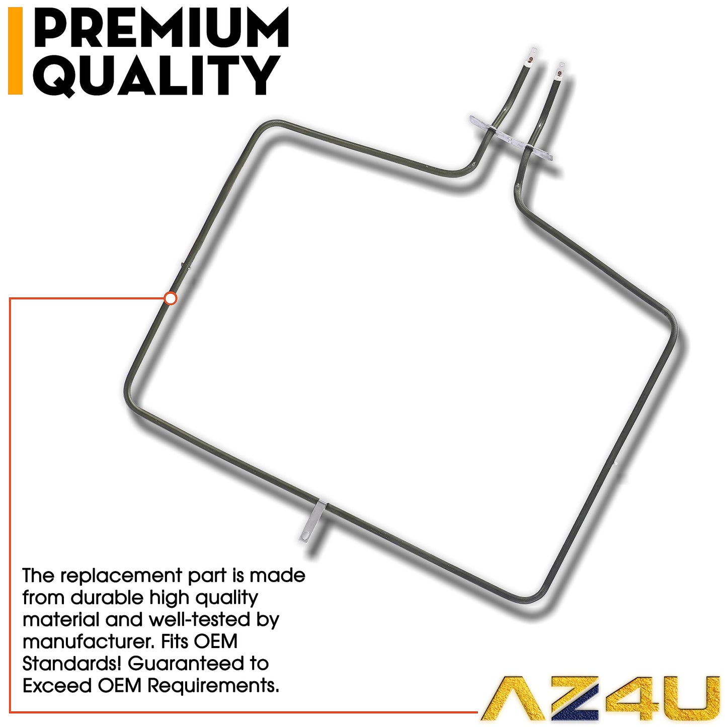 AZ4U Range Oven Bake Element Replaces For Maytag MER8700DS1 MER8674AS0 MER8674AW0 MER8775AB0 MER8680BS0 MER8775AS0 MER8674AB0 MER8880AS0 MER8680BW0 MER8700DE1 MER8880AB0 MER8680BB0 MER8700DS0 Stove