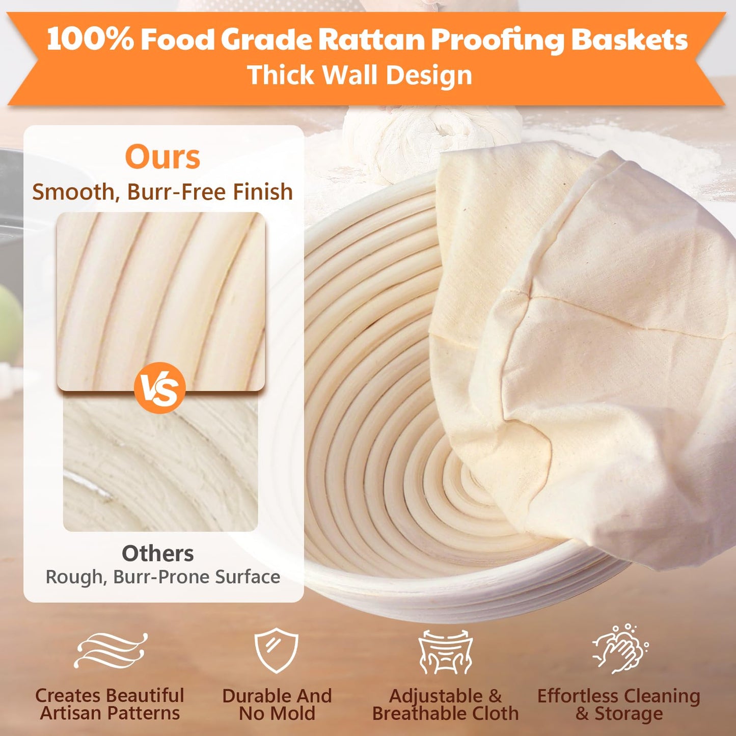Sourdough Starter Kit with Scale, Banneton Bread Proofing Basket, Sour Dough Starter Jar, Complete Sourdough Bread Baking Supplies Tools, Full Sourdough Bread Making Tool, Gift Set for Bakers Beginner