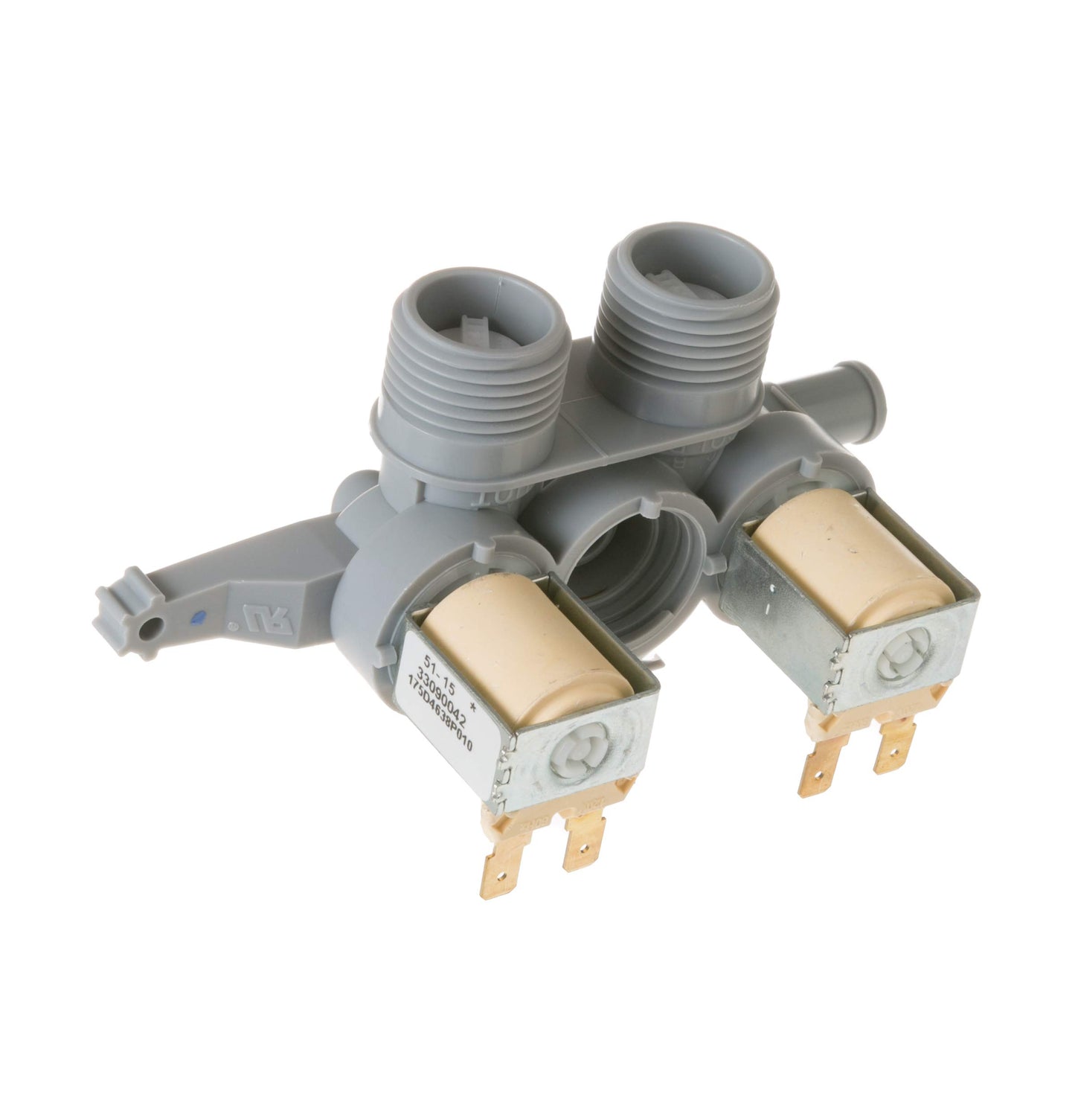 Parts Master Replacement for GE Washer Water Inlet Valve WH13X10037, AP4412517, PS2354072 - Water Shut Off Valve for Stacking or Compact Washing Machines - Compatible with GE Washing Machines