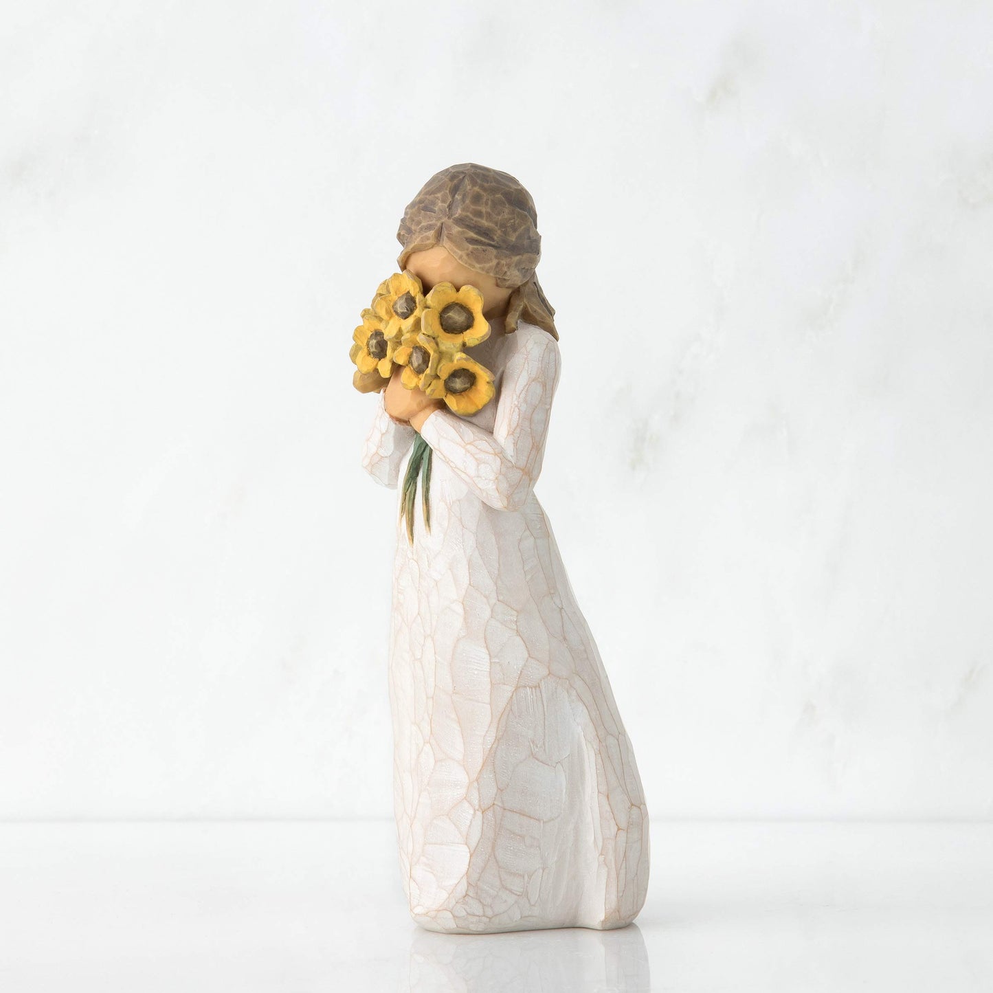 Willow Tree Warm Embrace, Surrounded by The Warmth of Family and Friends, A Gift to Celebrate Friendships, or Those who Love Flowers, Sculpted Hand-Painted Figure