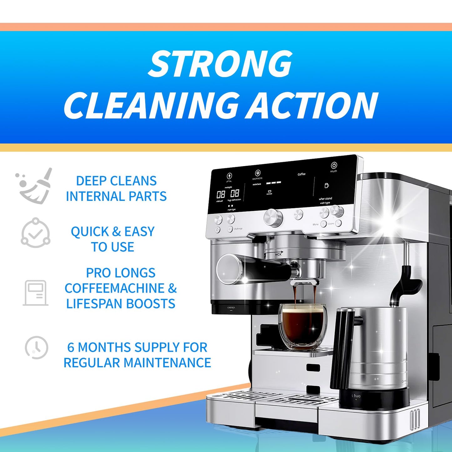 OCTPLAY Espresso Cleaning Supply Kit for Ninja Luxe Cafe, 6 Month Supply, Descale Packets, Cleaning Tablets, Water Filters,Disc,Espresso & Coffee Machine ES501 ES601 ES701 Cleaner