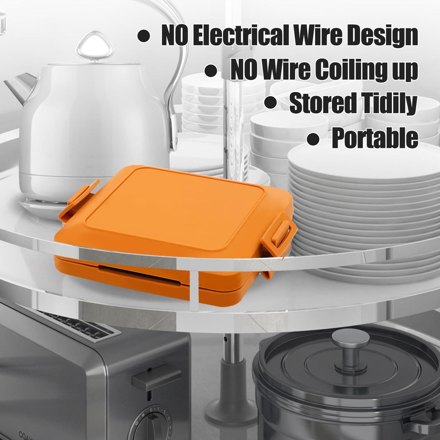 MKYSAIL Microwave Sandwich Maker & Waffle Maker 2-in-1 Set - Full Wrap detachable Silicone waffle sandwich maker for Breakfast/meats,Fast Grilled cheese,Dishwasher Safe,Portable for Home/Travel/Gifts