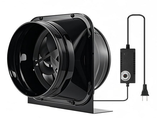 10 Inch Inline Duct Ventilation Exhaust Fan 1020CFM Duct Intake Fan High Efficiency Air Fan Quiet Copper Motor for Ducting Vents Bathroom Kitchen Grow Tents Hydroponics (10 Inch-1020 CFM)