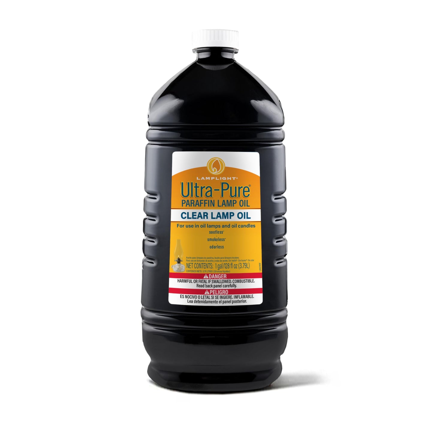 Lamplight Ultra-Pure Liquid Paraffin Lamp Oil – 1 Gallon (128 oz) – Smokeless, Sootless & Odorless for Indoor Use – Clean-Burning Oil for Lamps, Lanterns & Emergency Preparedness