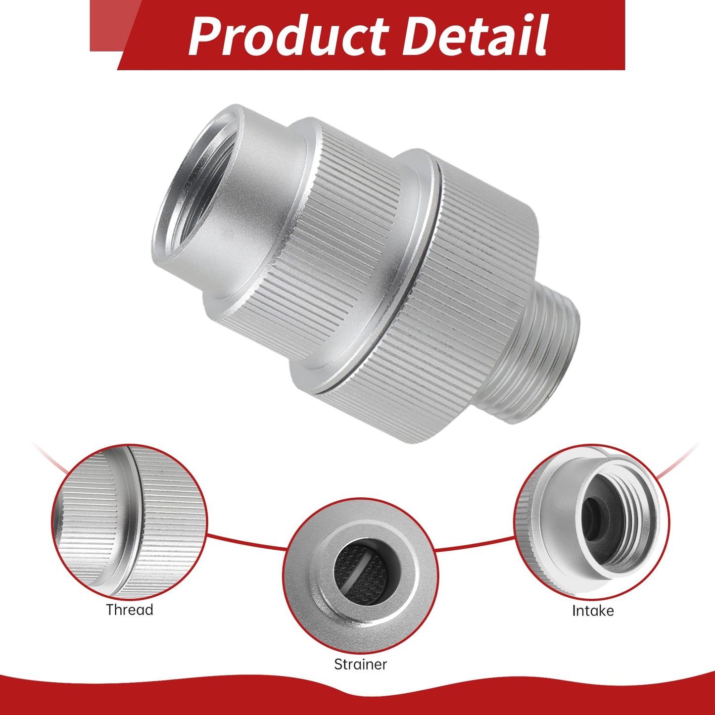 Newly Upgraded Washing Machine Water Filter, 85470 Filter Head, Micron Down Sediment Filter, Made of Aluminum Alloy, Connects to Most Standard Washing Machine Models