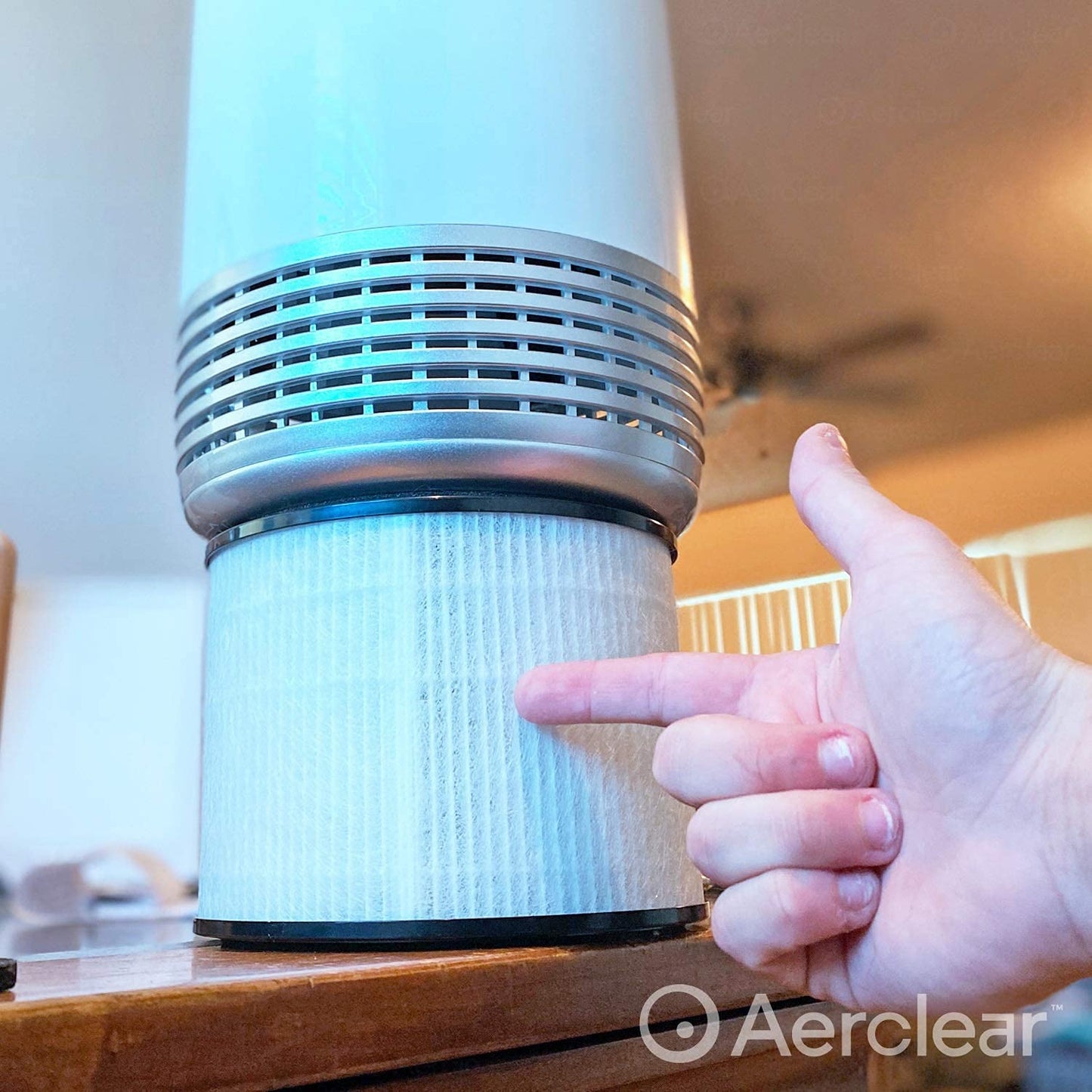 Clarifion AerClear Air Purifier Replacement Filter - Triple Filtration (Pre-Filter, HEPA Filter and Activated Charcoal Filter)