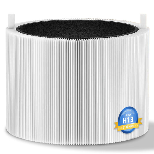 211i Max Replacement Filter Compatible with BLUEAIR Blue Pure 211i Max Air Purifier, Activated Carbon (1pack)